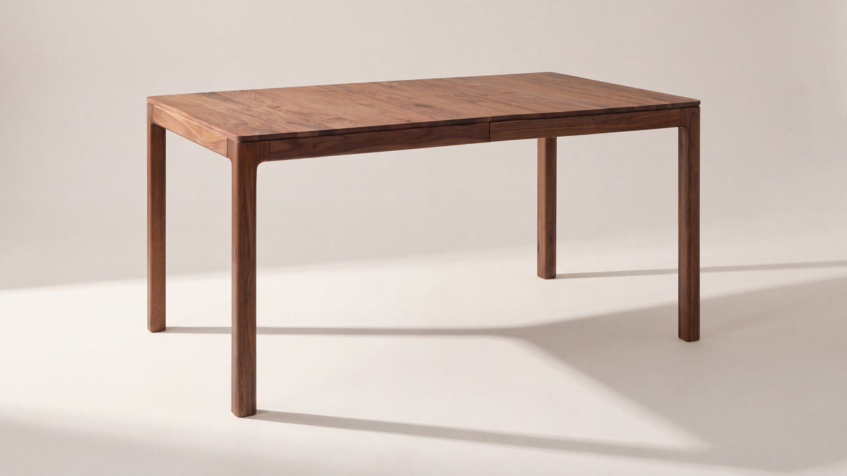 Bridge Extendable Dining Table, Seats 8-12, American Walnut