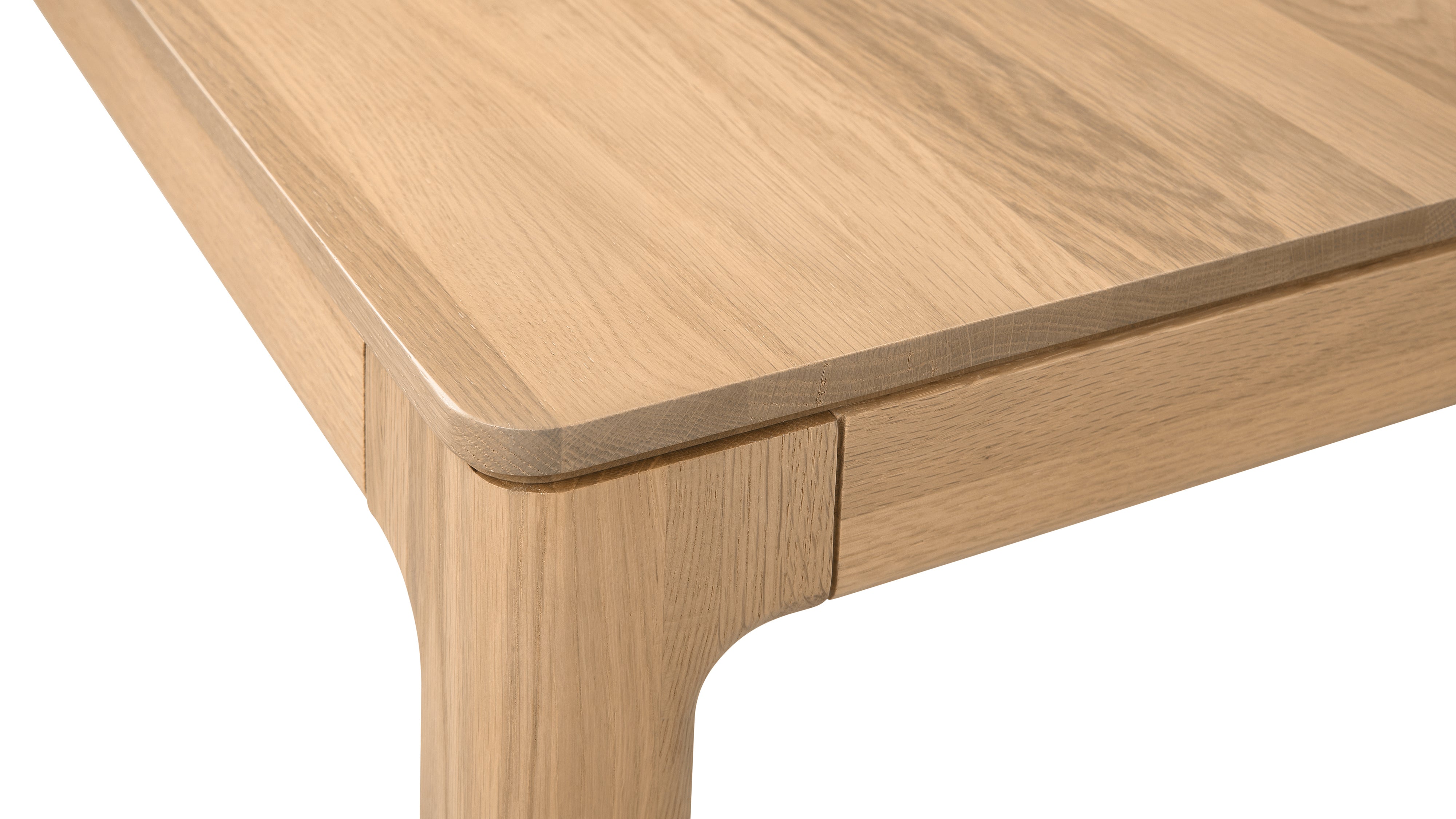 Bridge Extendable Dining Table, Seats 6-10, Oak