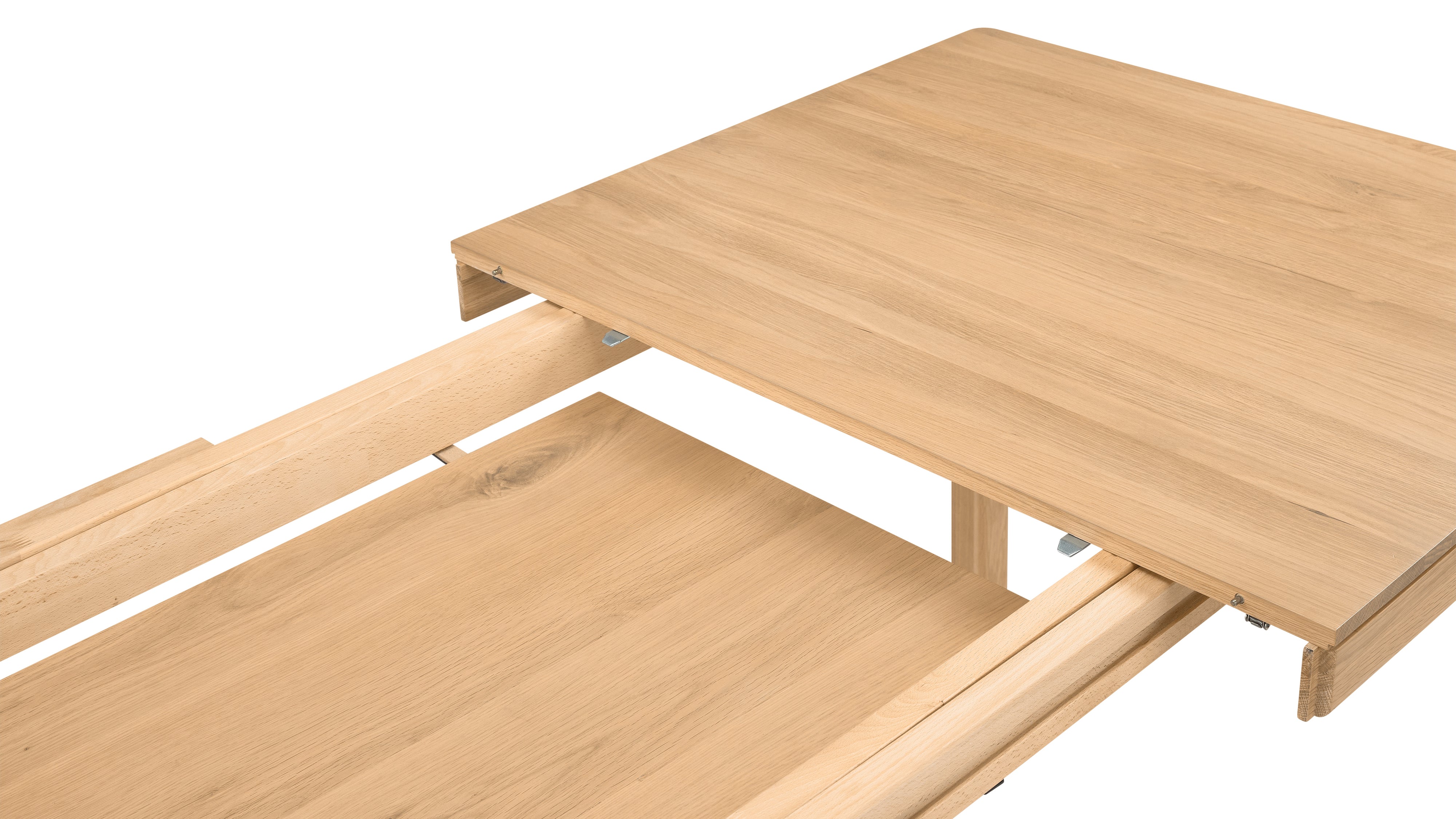 Bridge Extendable Dining Table, Seats 6-10, Oak