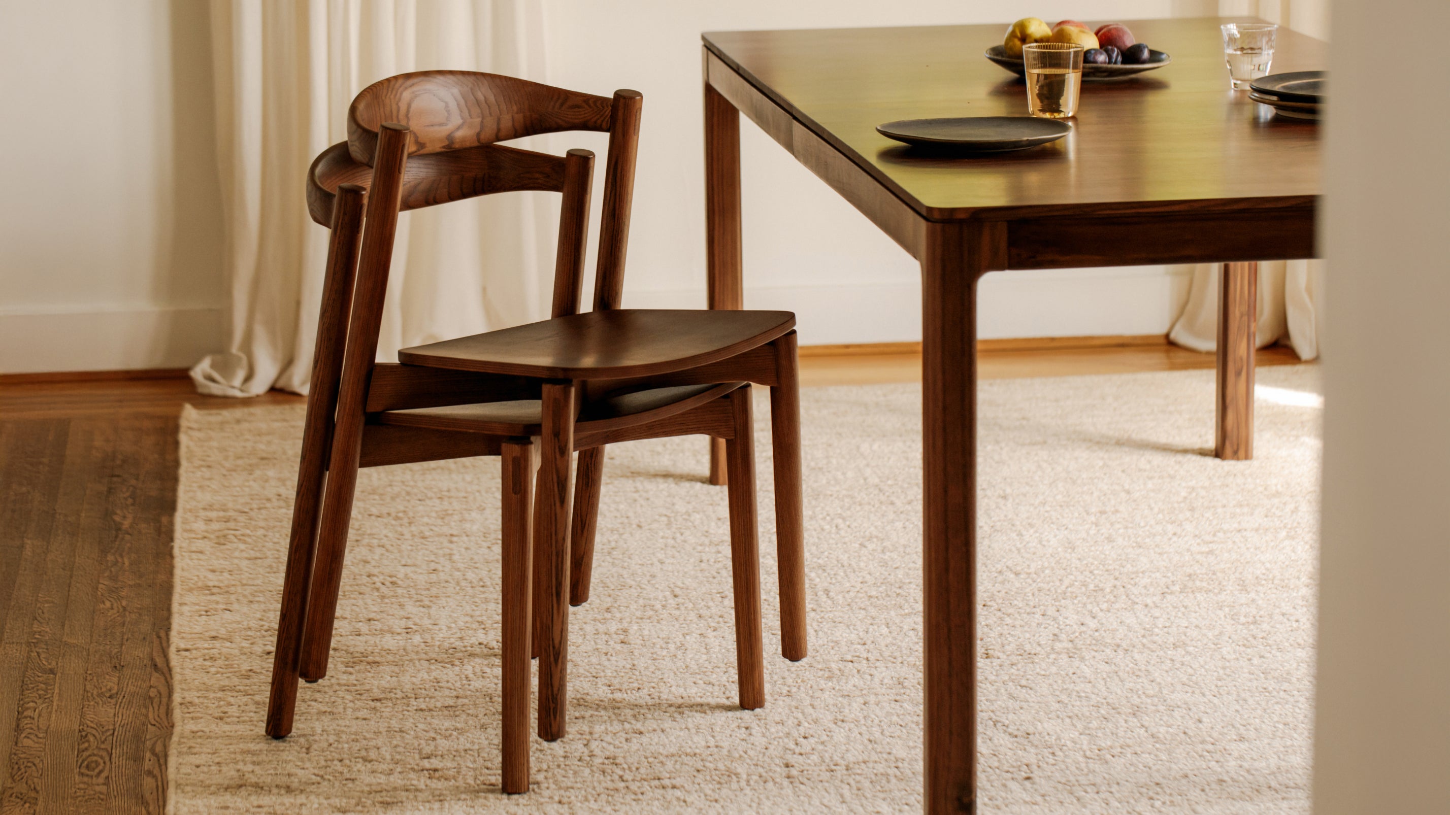 Haven Dining Chair (Set Of Two), Stained Walnut - Sundays Company CanadaDNC-EW-003-124