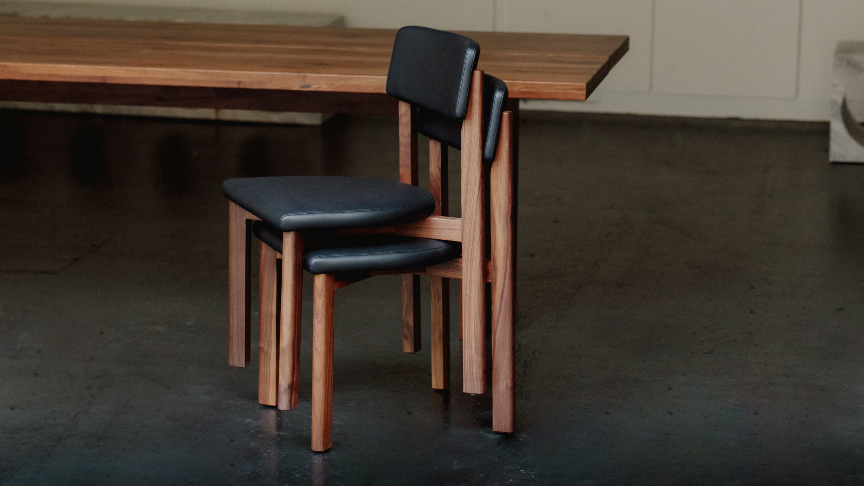 Frame Dining Chair, Walnut, Caviar - Image 7