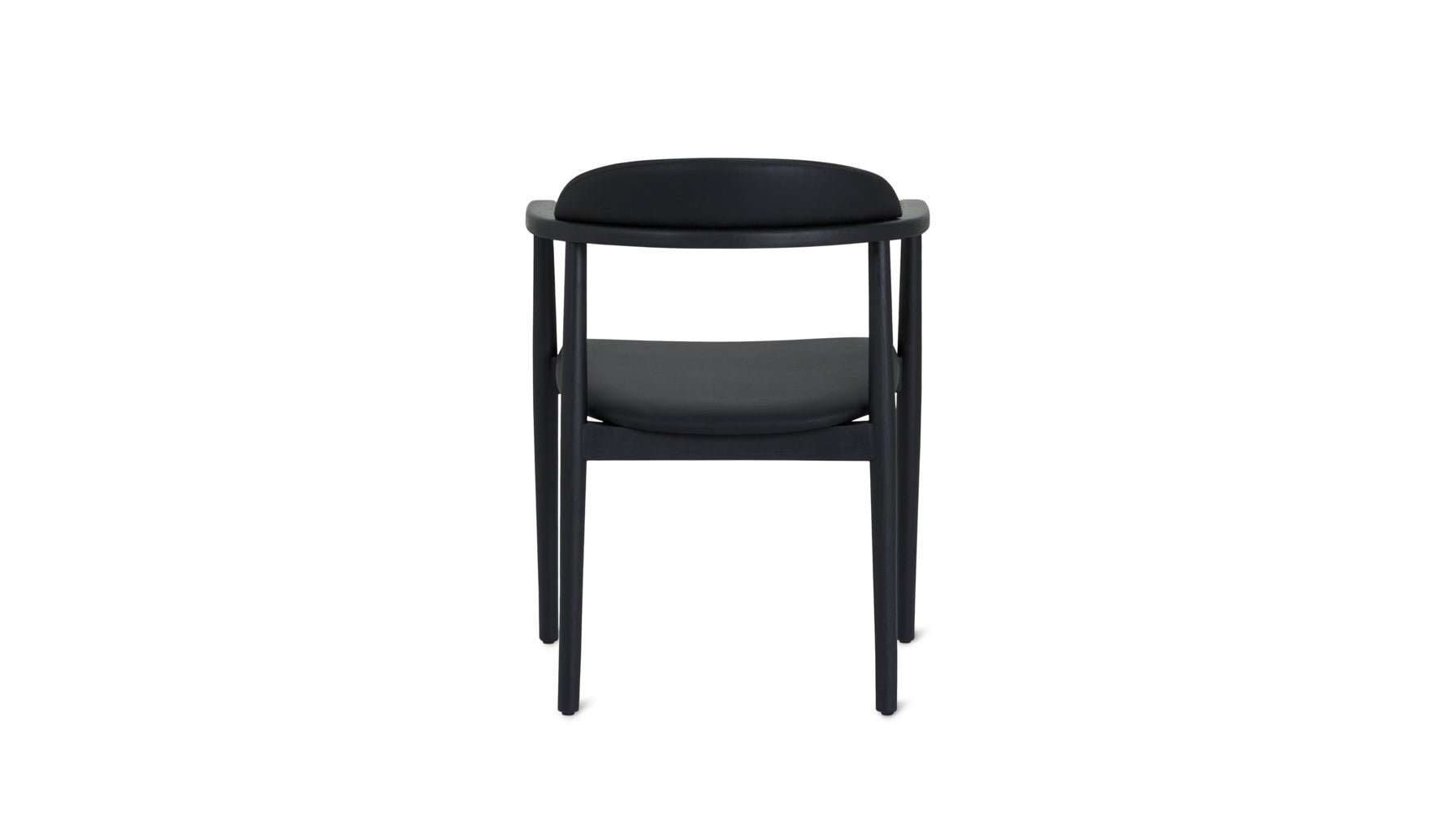 Count On Me Dining Chair, Black Oak, Black Seat - Image 7