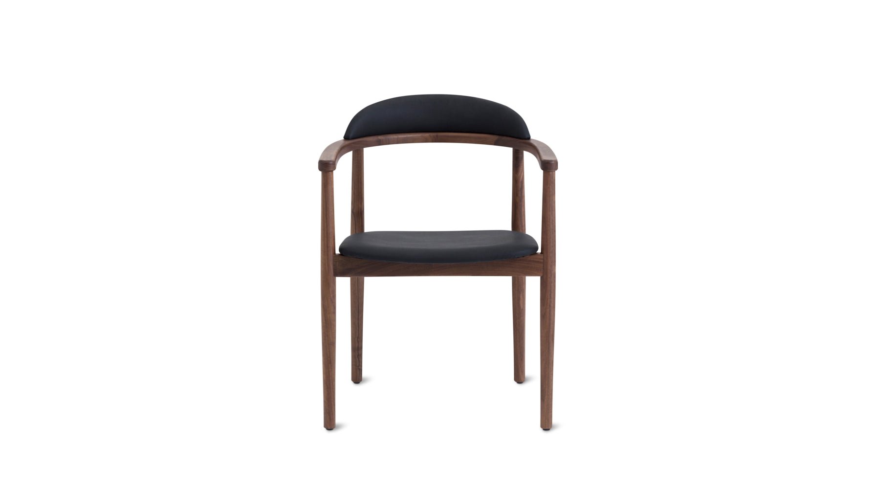 Count On Me Dining Chair, Walnut, Black Seat_image