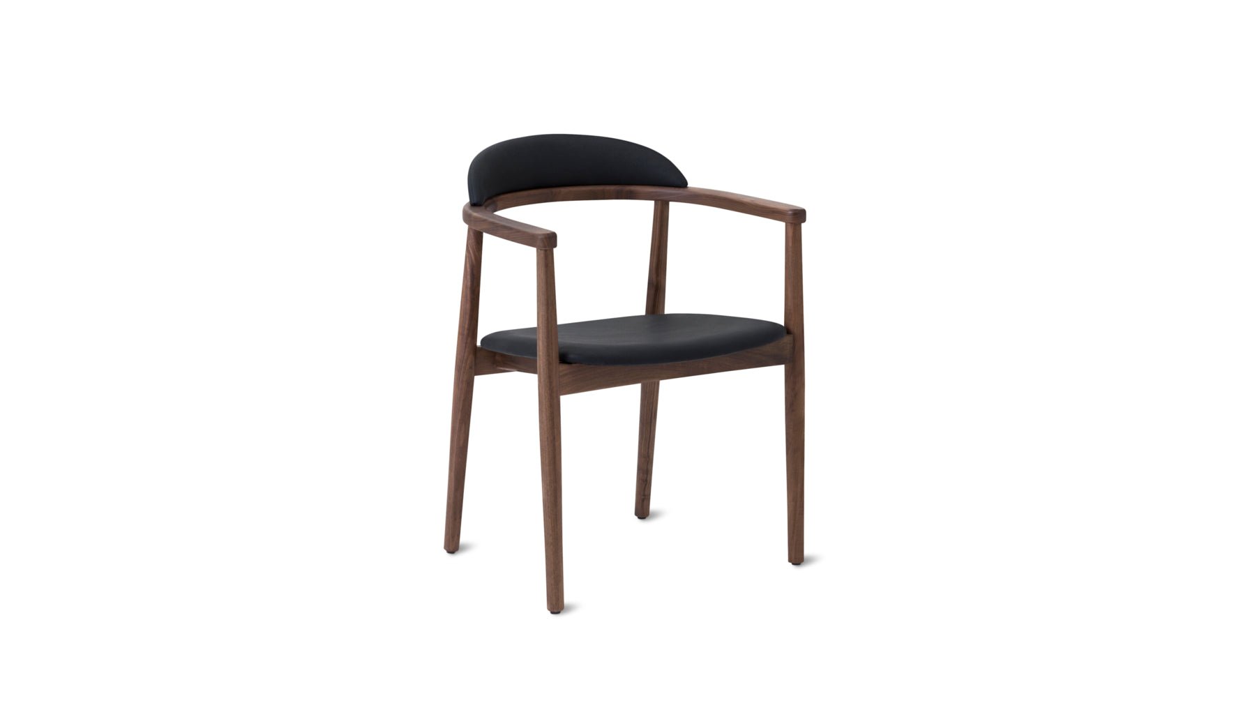 Count On Me Dining Chair, Walnut, Black Seat - Image 12