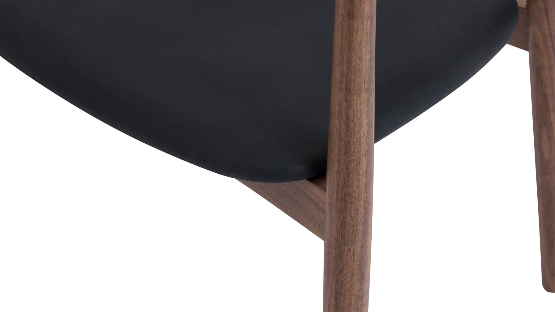 Count On Me Dining Chair, Walnut, Black Seat - Image 10