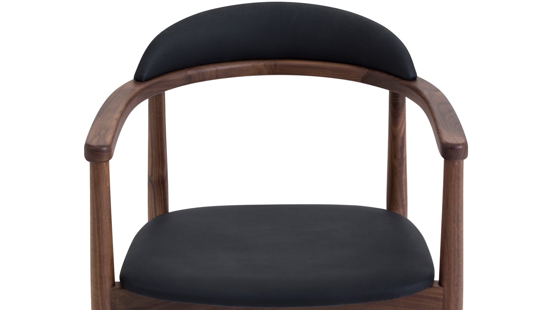 Count On Me Dining Chair, Walnut, Black Seat - Image 11