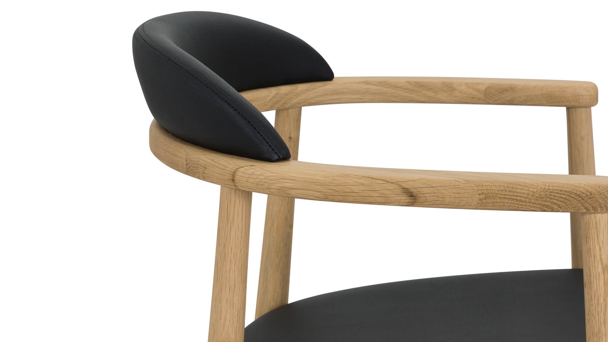 Count On Me Dining Chair, Oak, Black Seat - Sundays Company CanadaDNC-SH-007-024