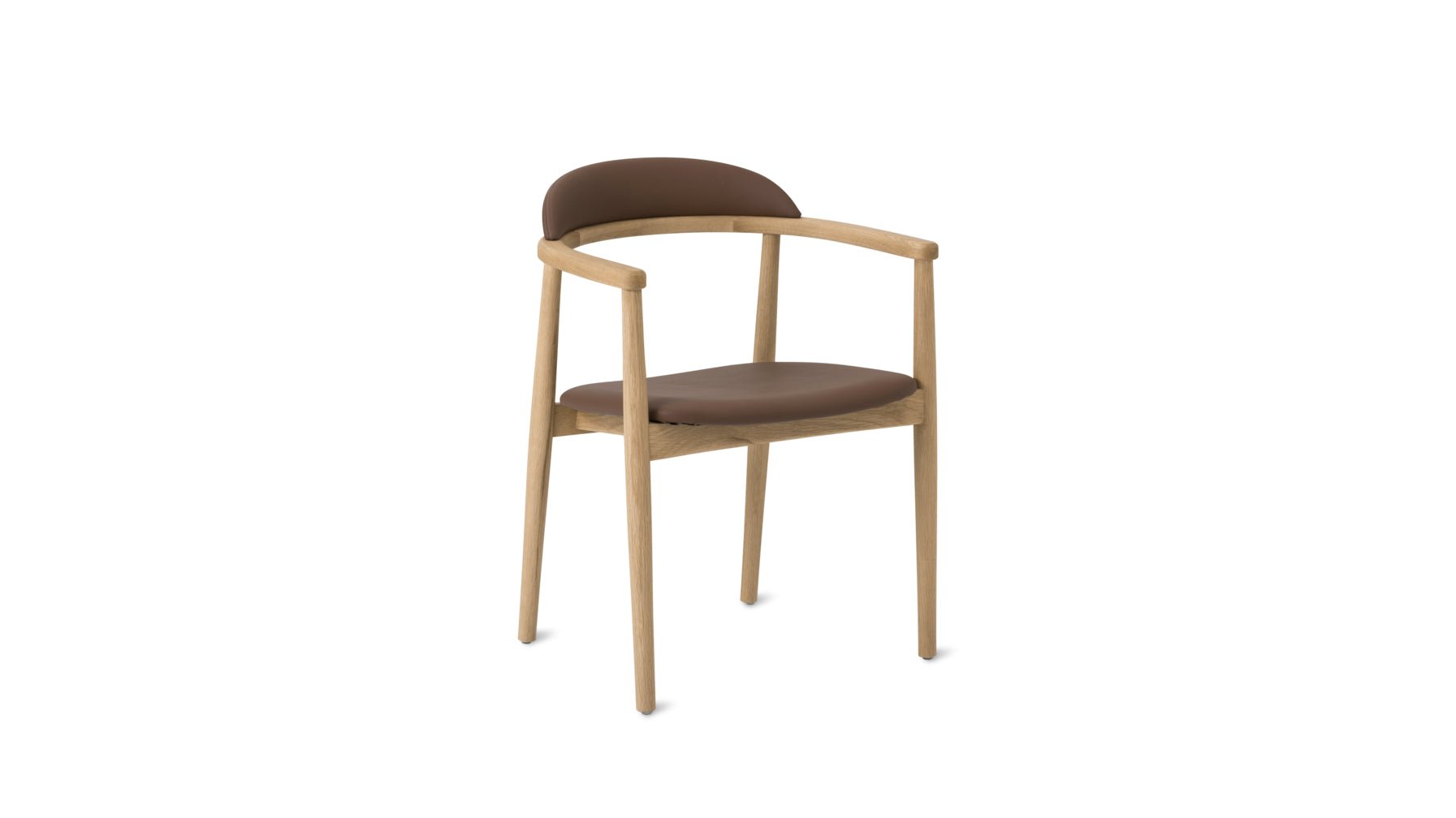 Count On Me Dining Chair, Oak, Brown Seat_image