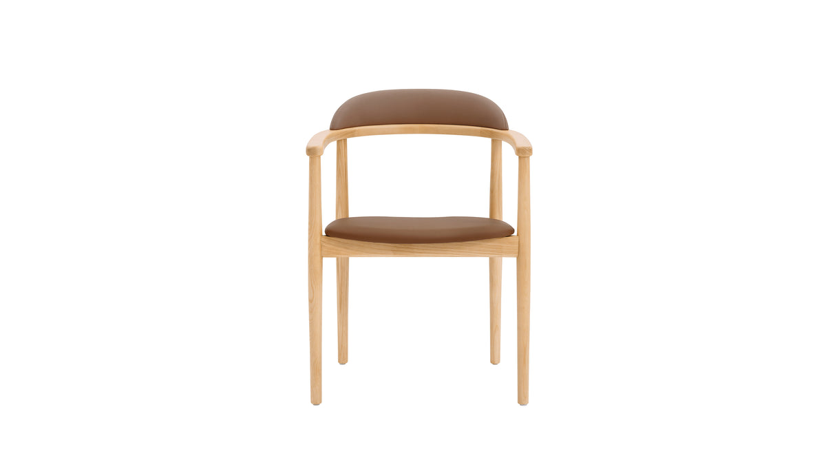 Count On Me Dining Chair, Ash, Brown Seat — alternate view