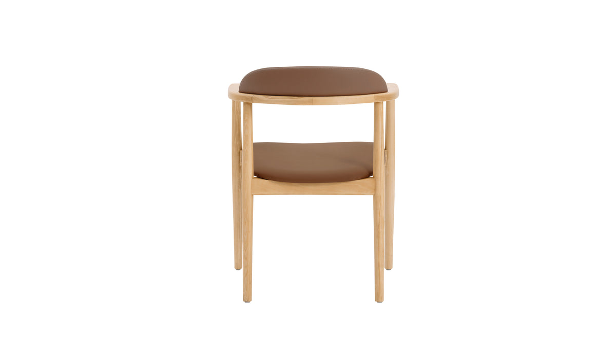 Count On Me Dining Chair, Ash, Brown Seat — alternate view