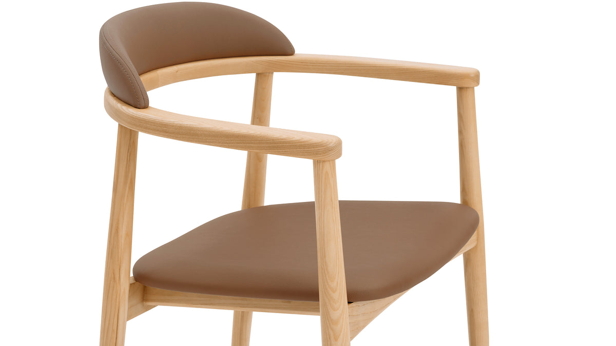 Count On Me Dining Chair, Ash, Brown Seat — alternate view