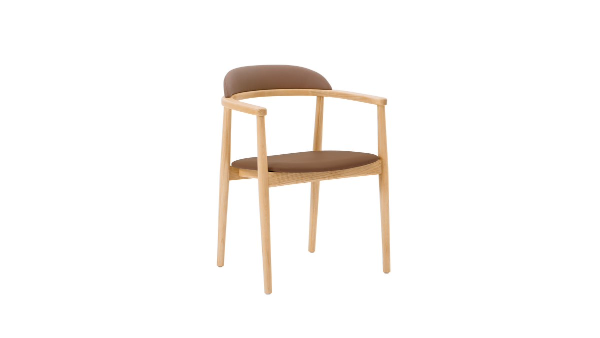 Count On Me Dining Chair, Ash, Brown Seat — alternate view