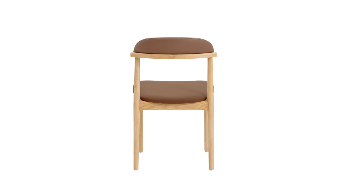 Count On Me Armless Dining Chair (Set Of Two),  Ash, Brown Seat — alternate view