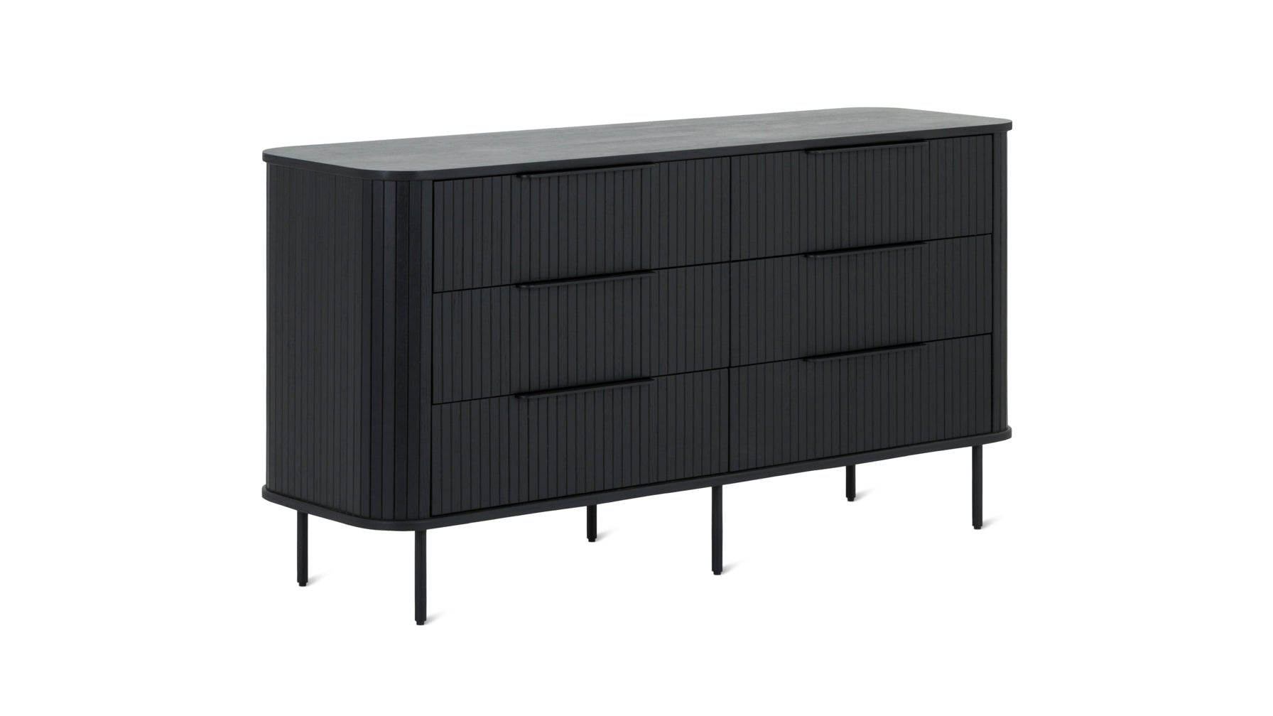 Easy Edge Double Dresser, Black Oak - Image 11