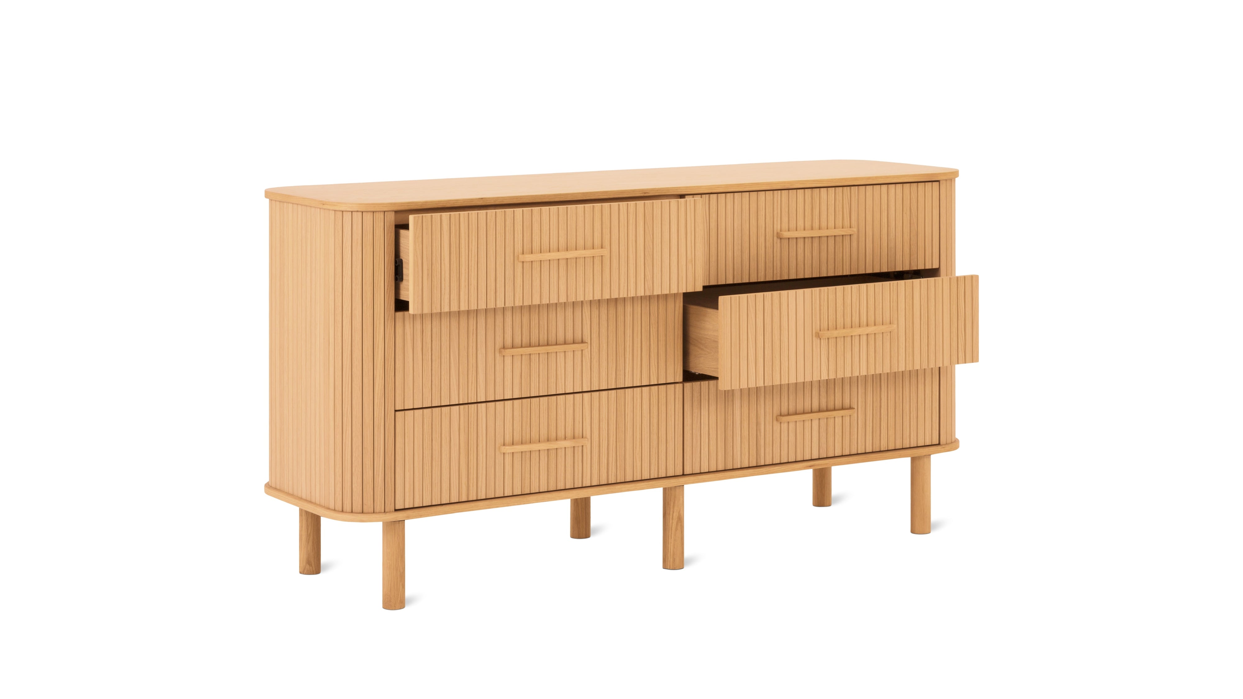 Easy Edge Double Dresser All Wood, White Oak - Image 10