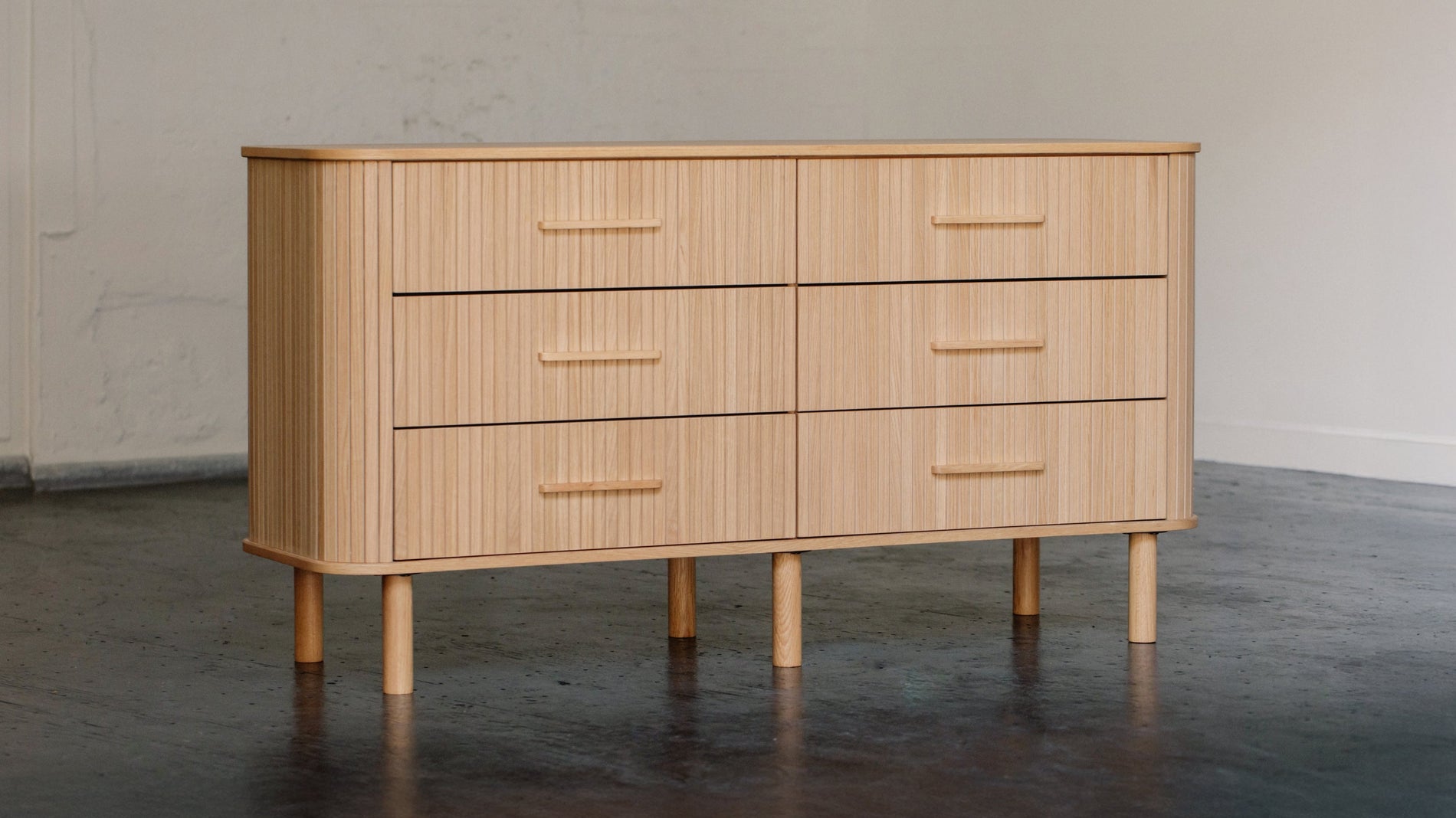 Easy Edge Double Dresser All Wood, White Oak_image