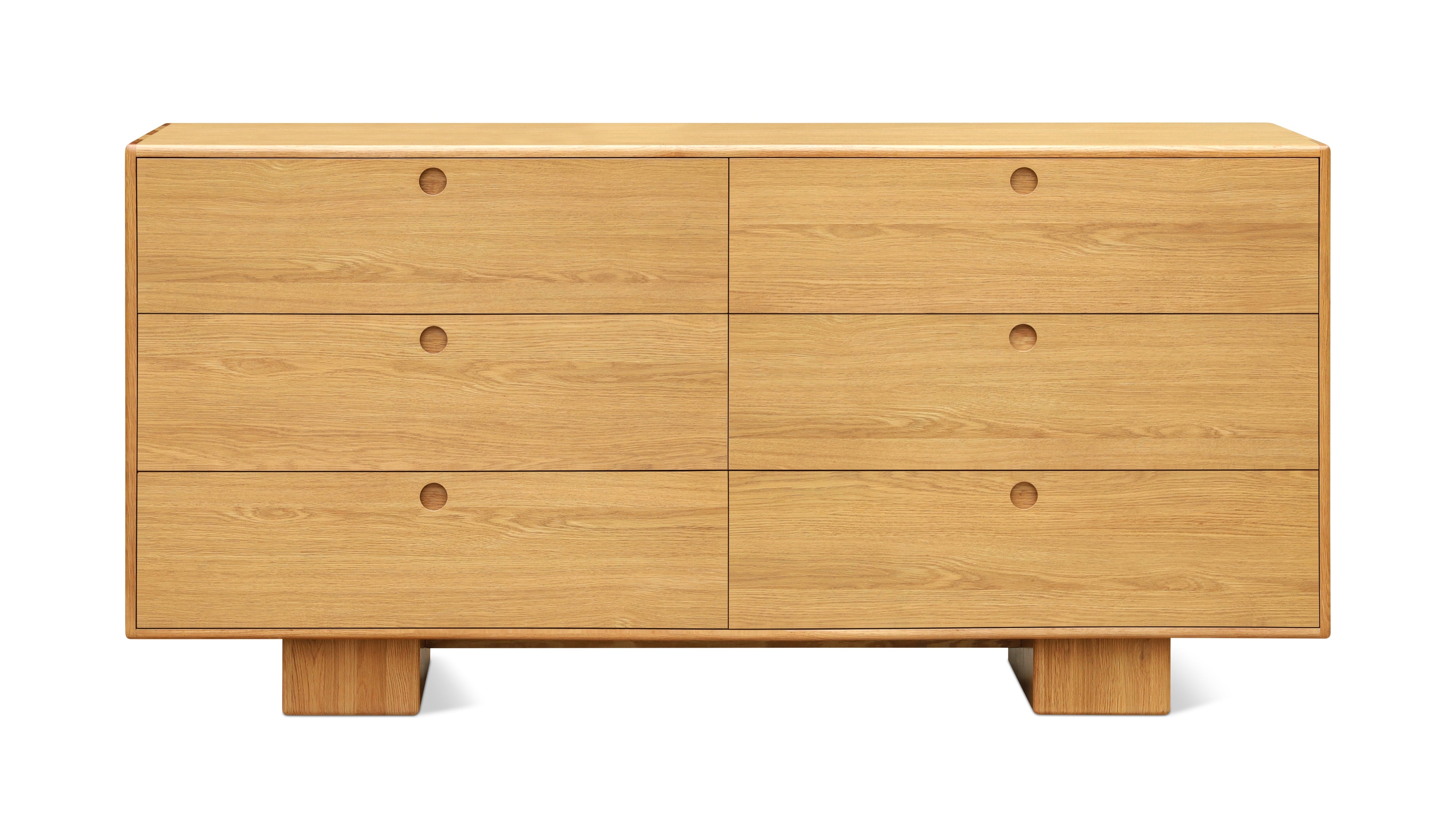 Square Up Double Dresser, Oak