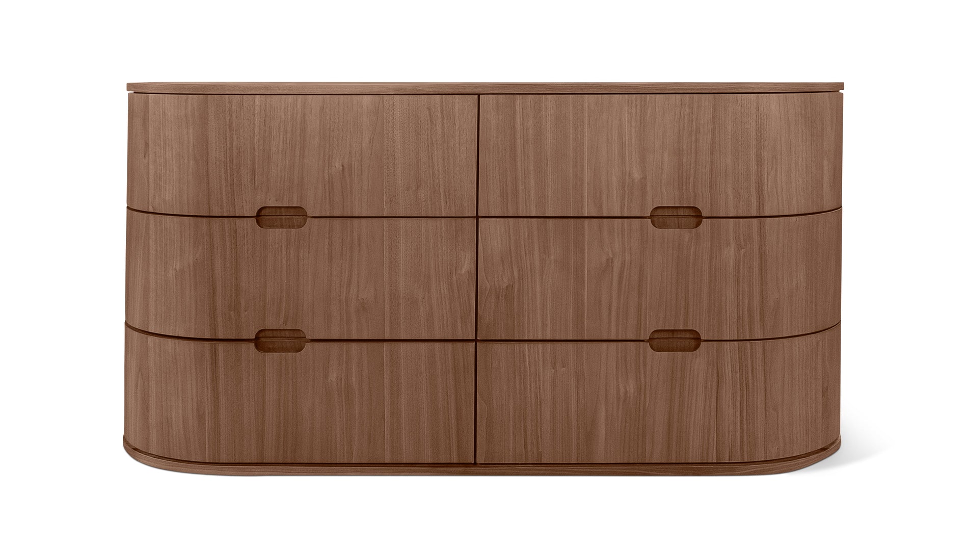 Go Round Dresser, 6 Drawer, Walnut_image