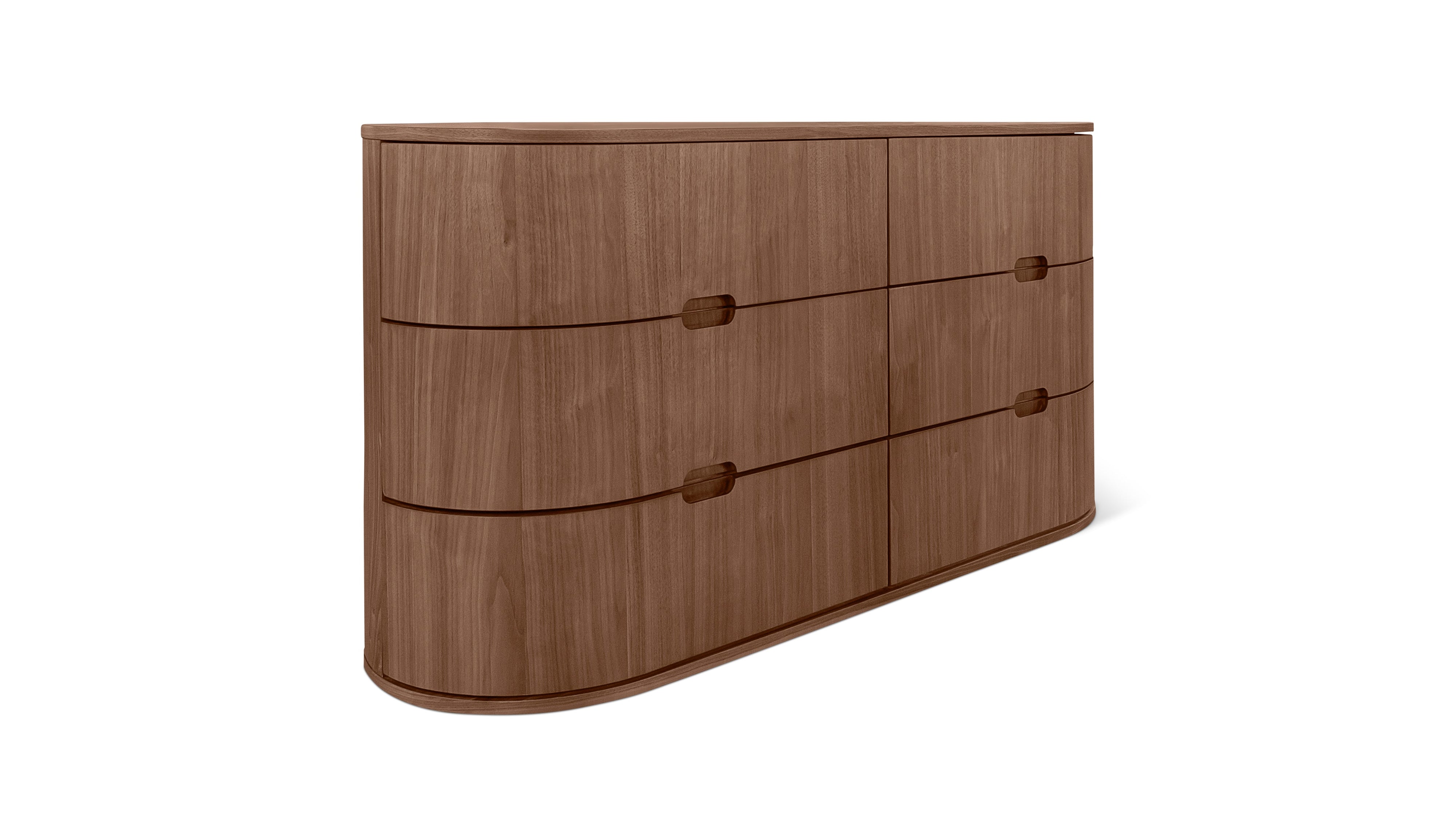 Go Round Dresser, 6 Drawer, Walnut - Image 10