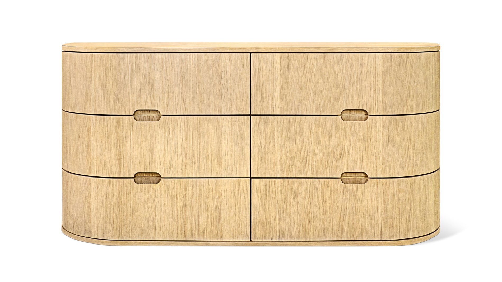 Go Round Dresser, 6 Drawer, White Limed Oak_image