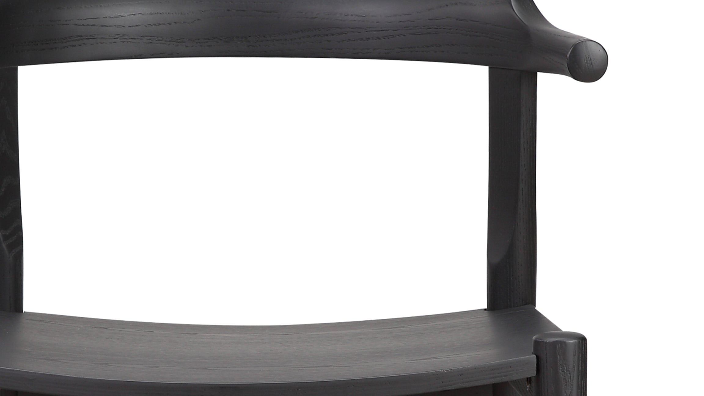 Tuck In Dining Chair, Wood Seat, Black Ash - Sundays Company CanadaCHA-EW-001-055