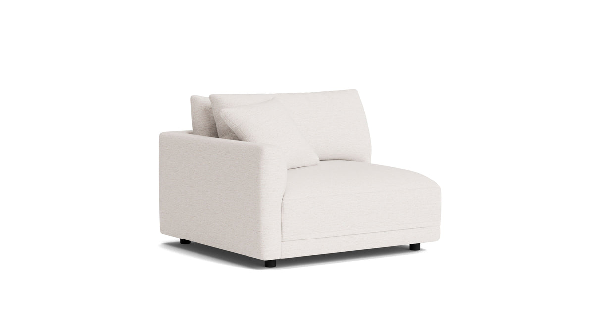 Soft Spot Left Arm Corner Chair, Nomad Snow