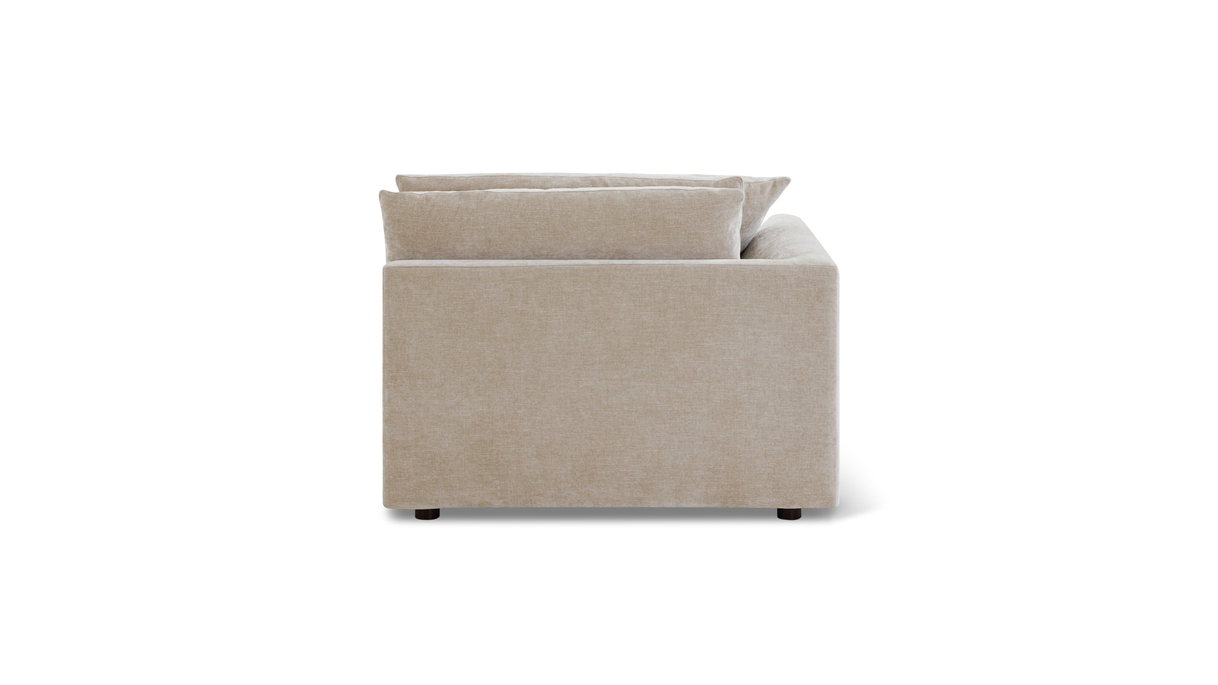 Soft Spot Left Arm Corner Chair, Cashew