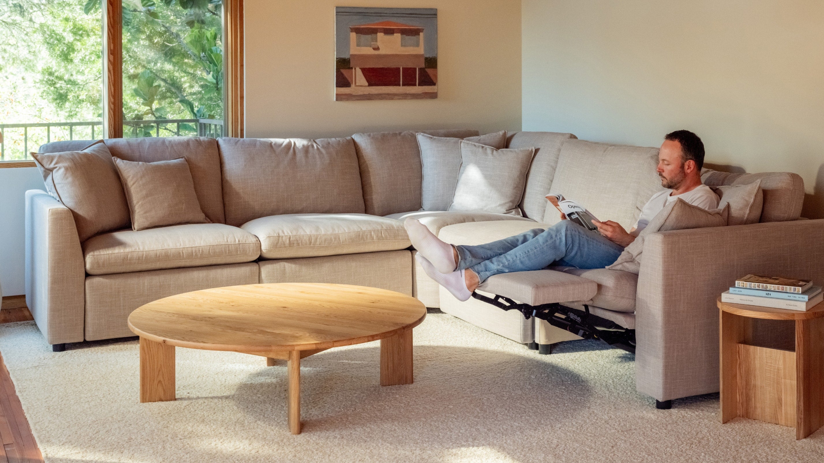 Lift Off Power Recliner Left Arm, Light Pebble - Sundays Company CanadaLAF-YJ-002-029