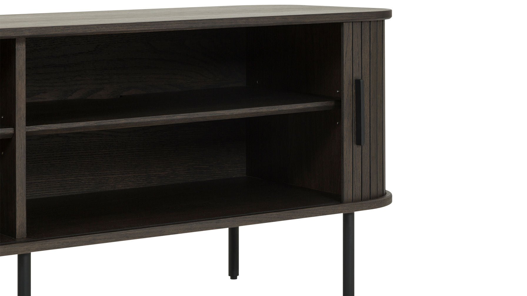 Easy Edge Media Unit, Brown Oak - Image 10