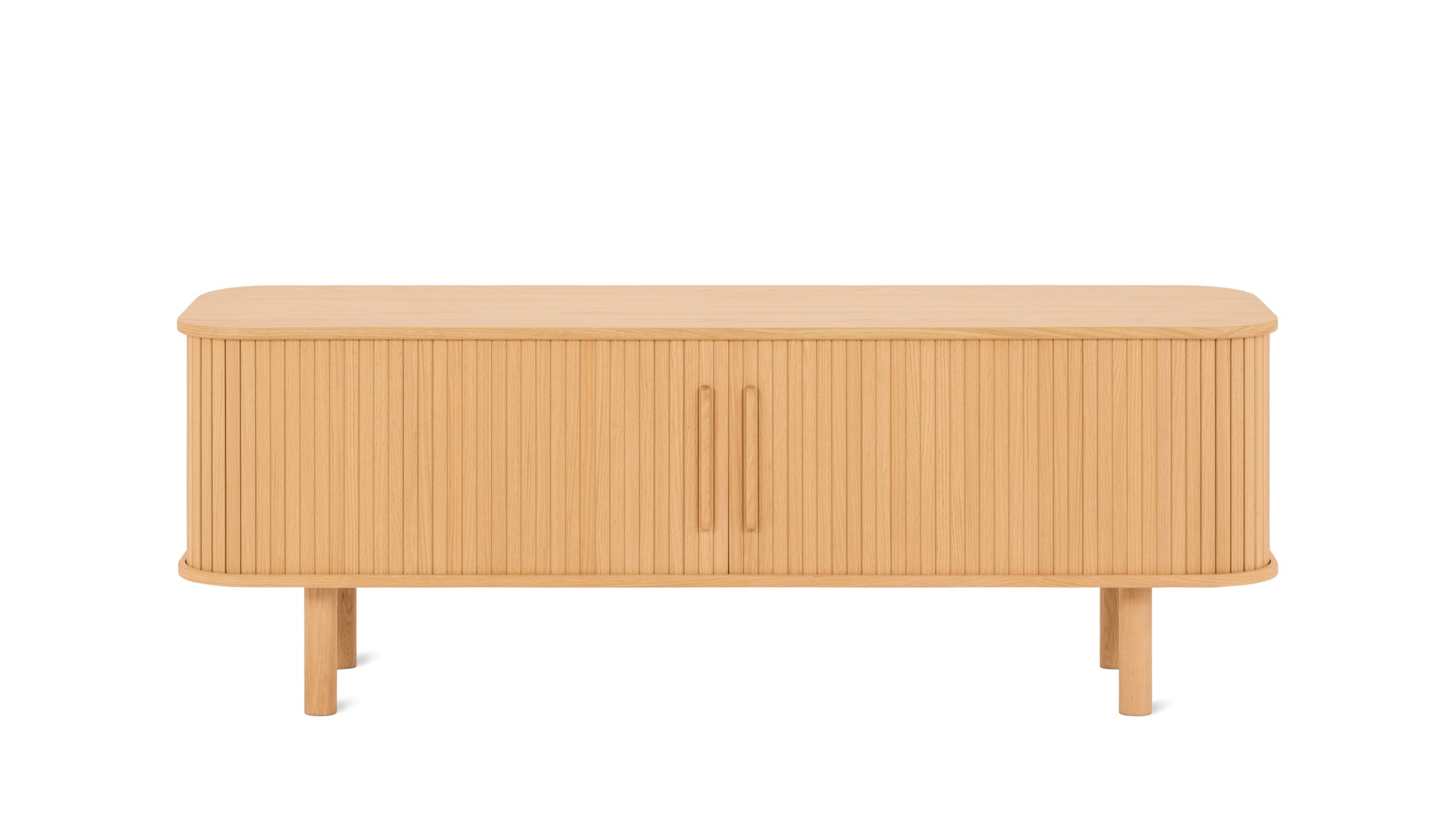 Easy Edge Media Unit All Wood, White Oak_image