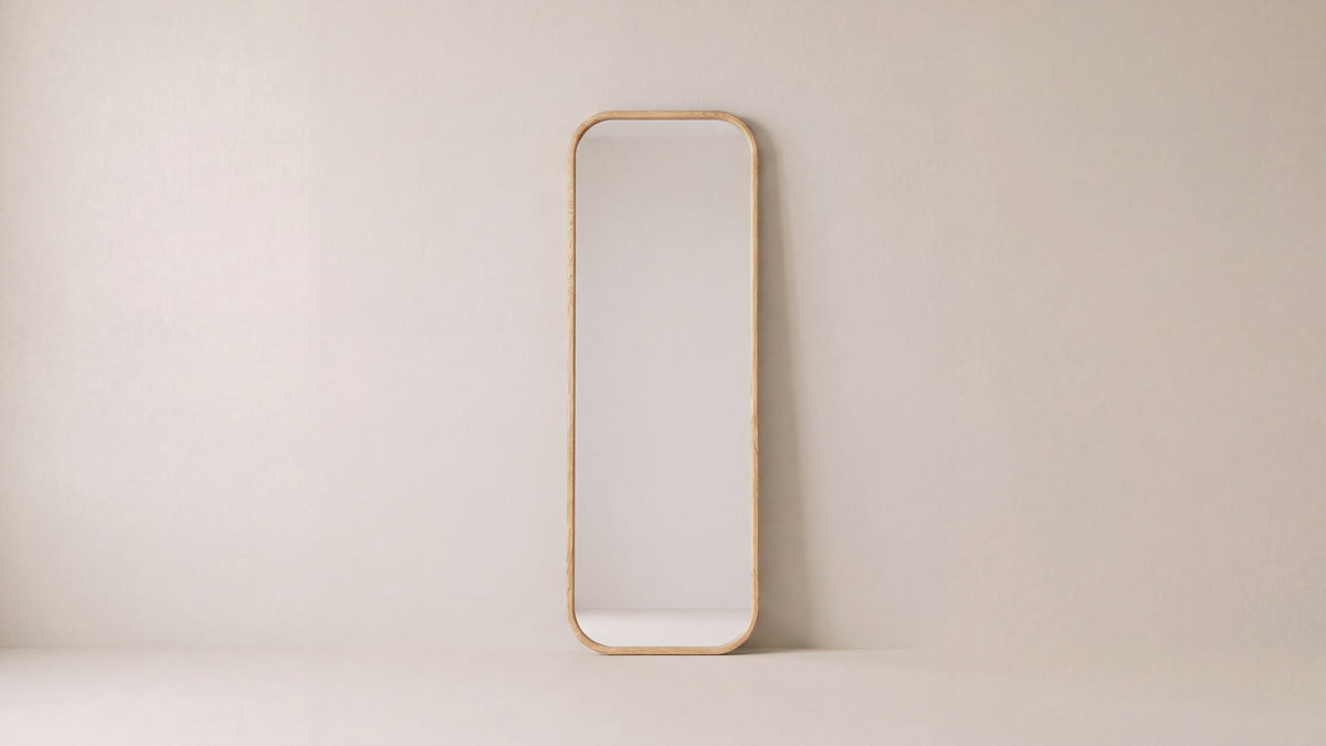Harbour Mirror, Rectangular, Pale Oak