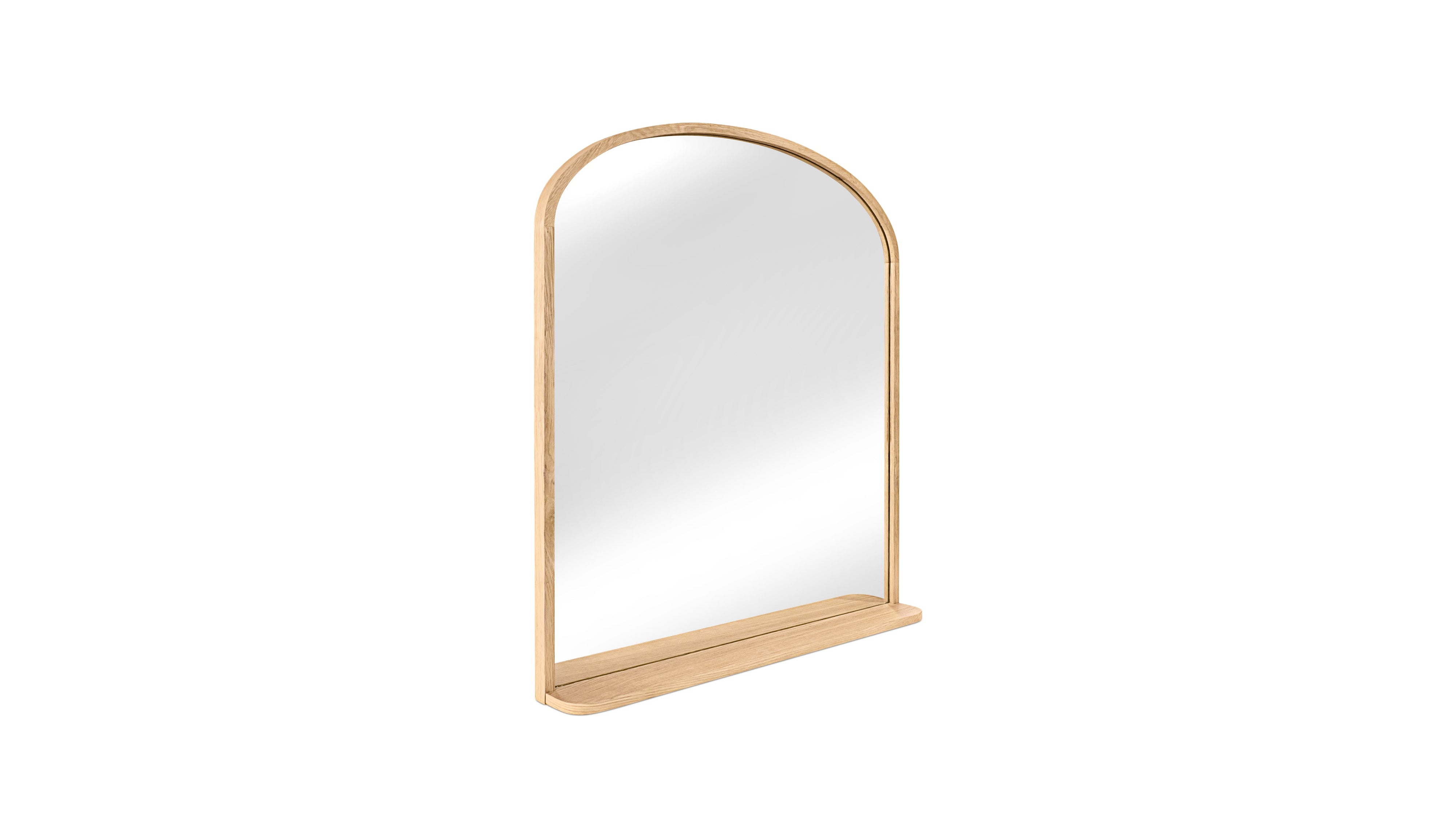 Go Round Mirror, White Limed Oak - Image 6