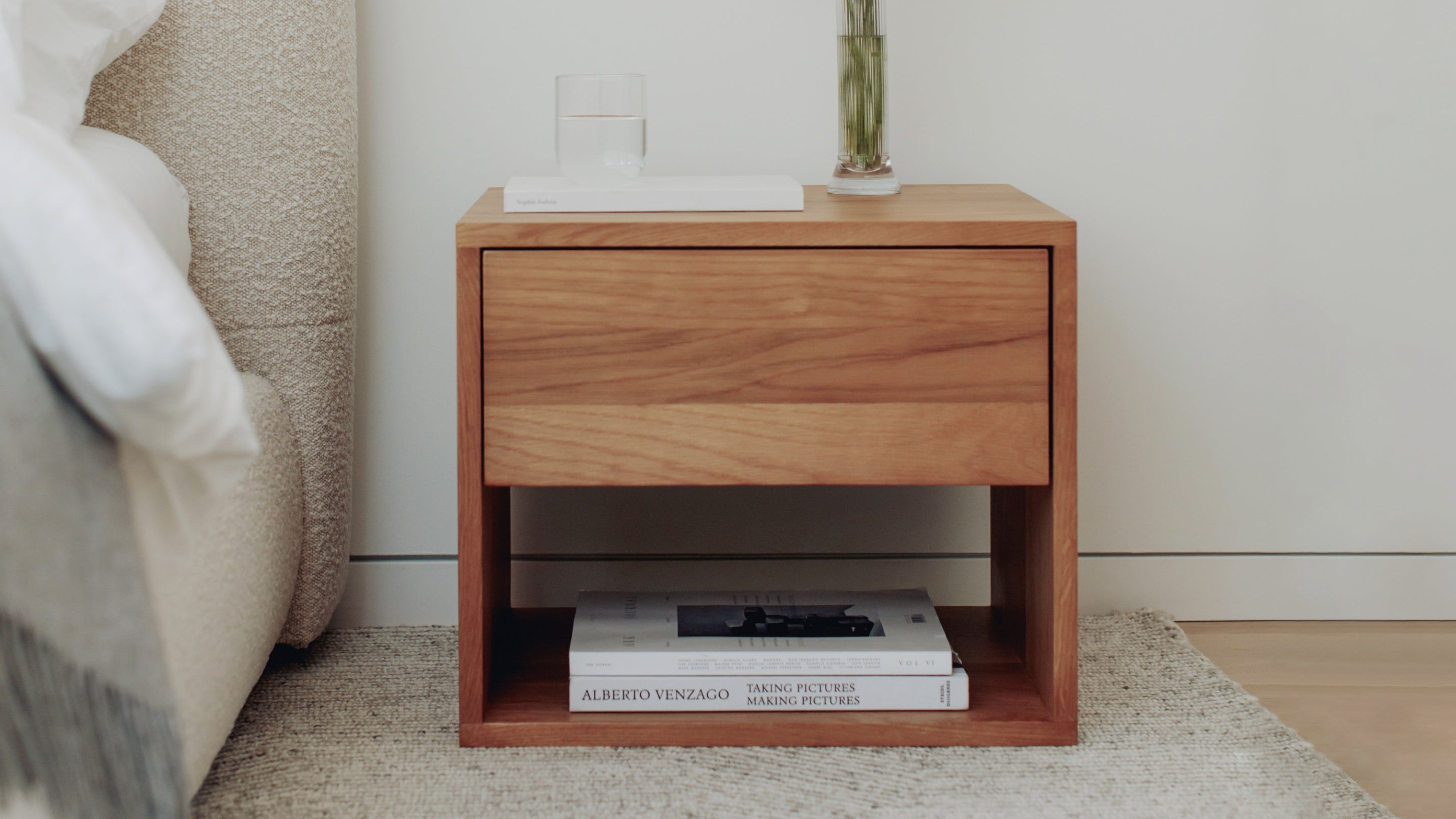 Rest Easy Nightstand With Drawer, Oak