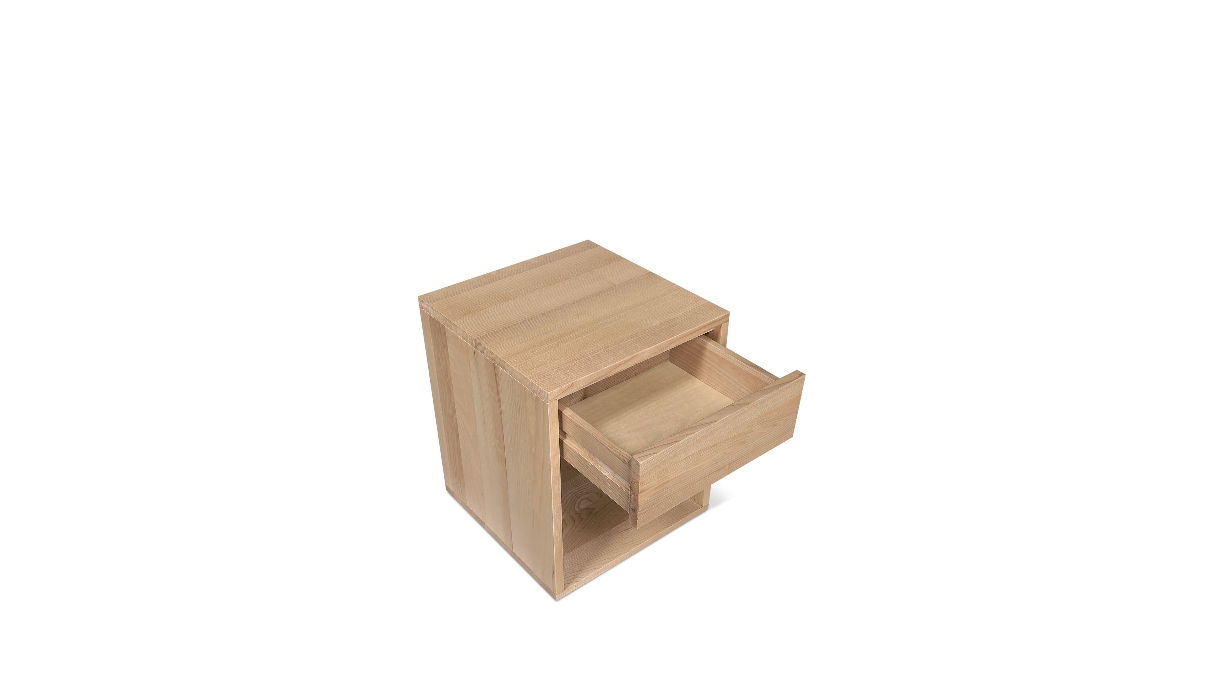 Rest Easy Nightstand With Drawer, Tall, Ash