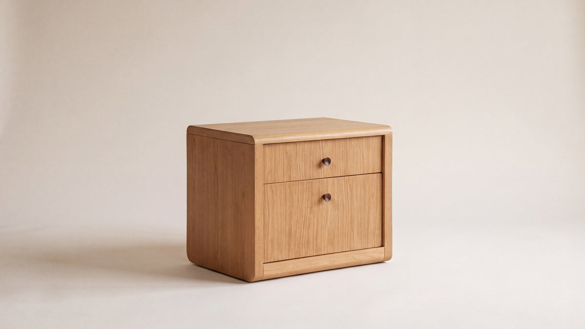 First Class Nightstand, Oak