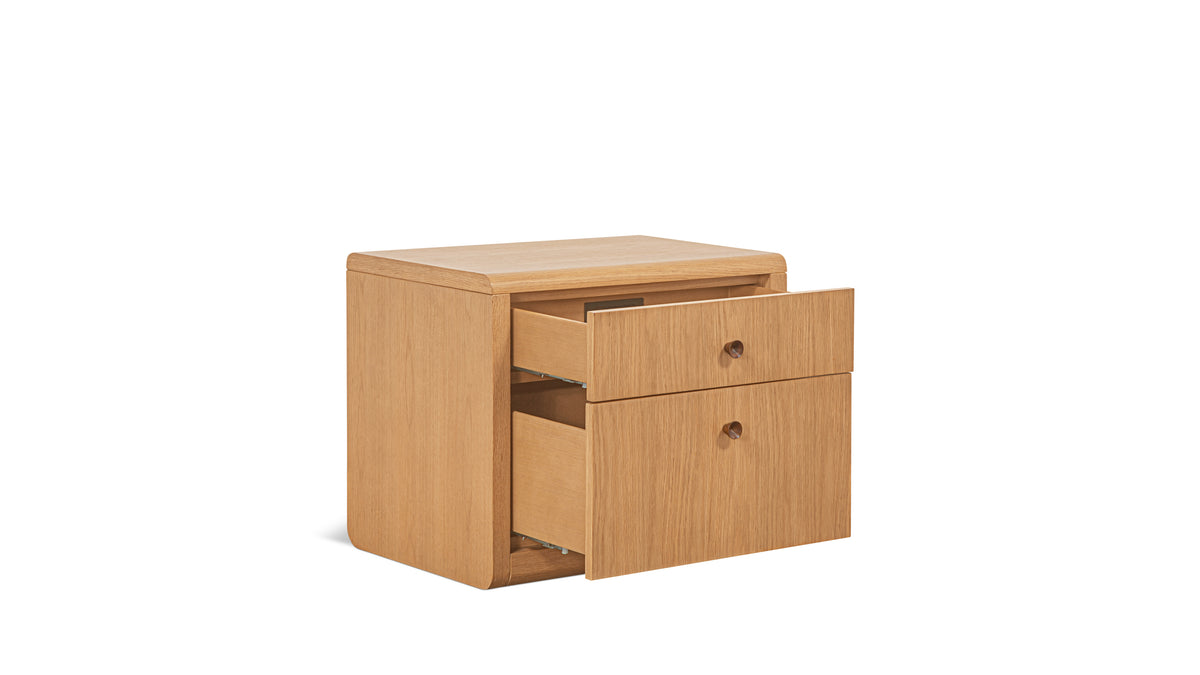 First Class Nightstand, Oak
