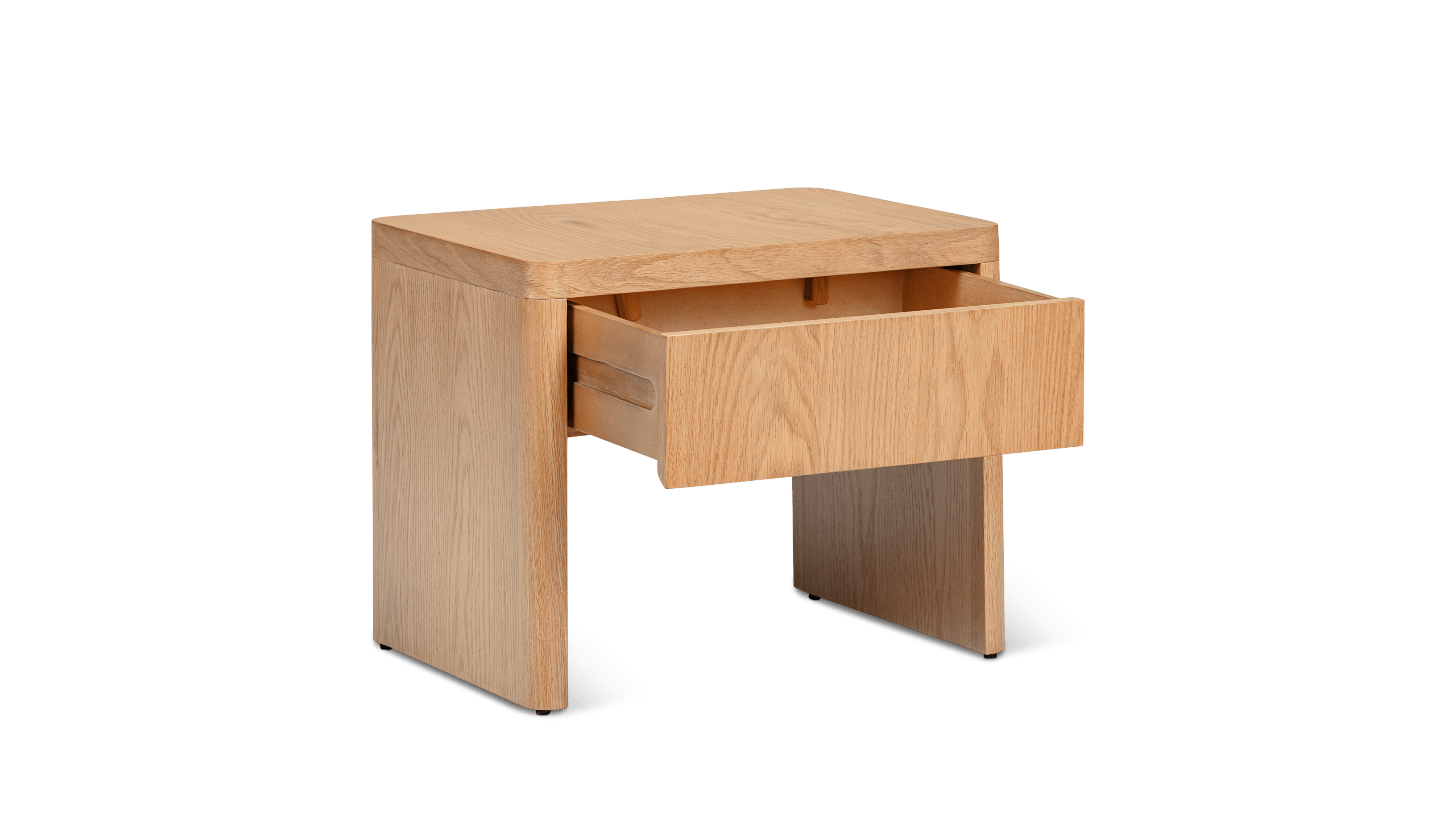 Form Nightstand With Drawer, White Oak - Image 3