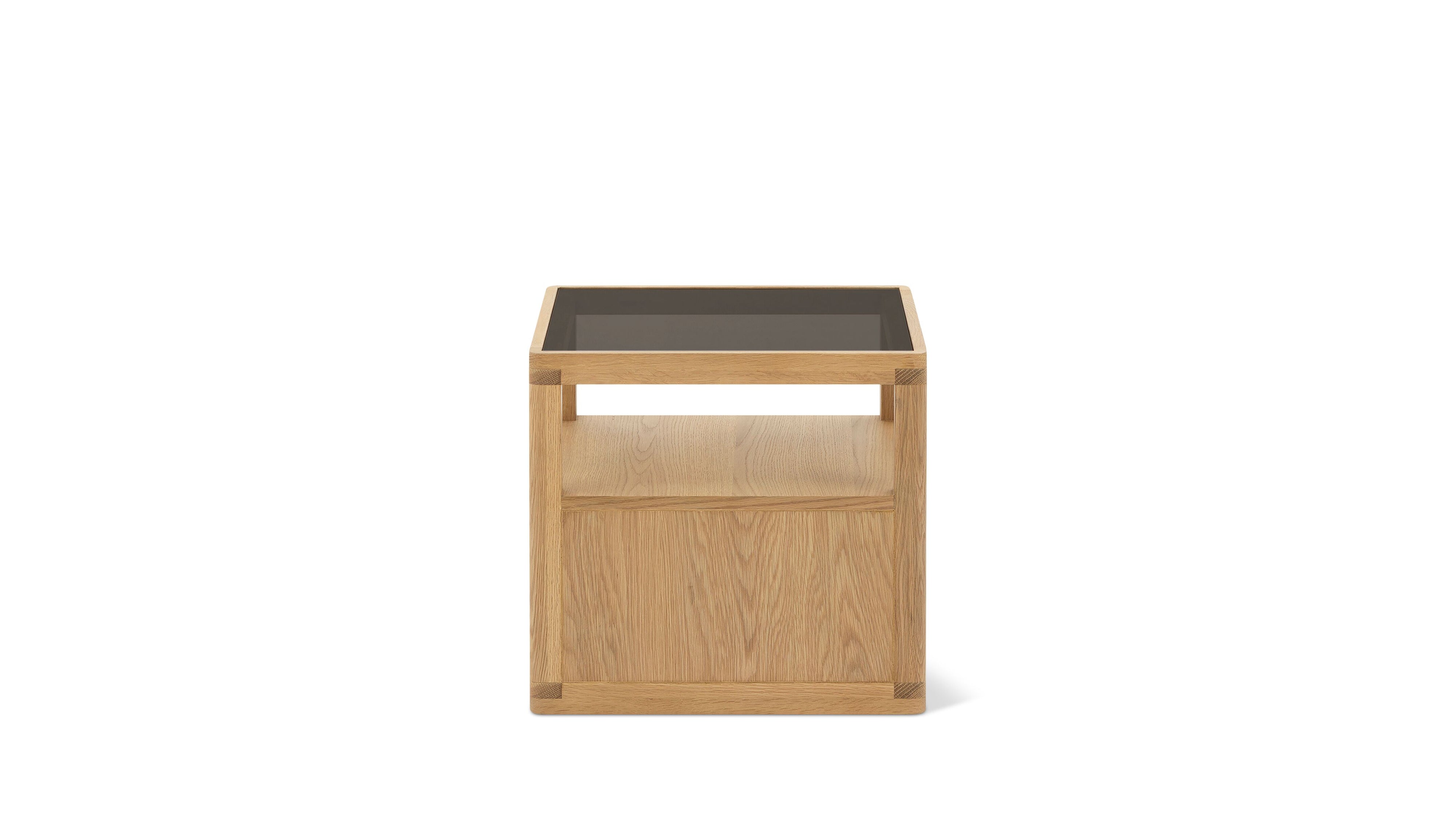 Glimpse Nightstand, White Oak
