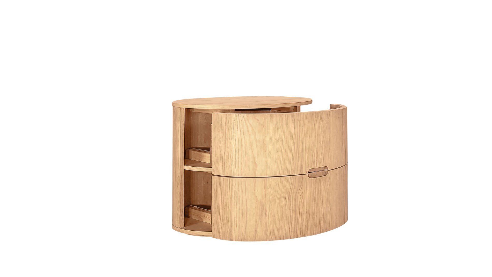 Go Round Nightstand, White Limed Oak_image