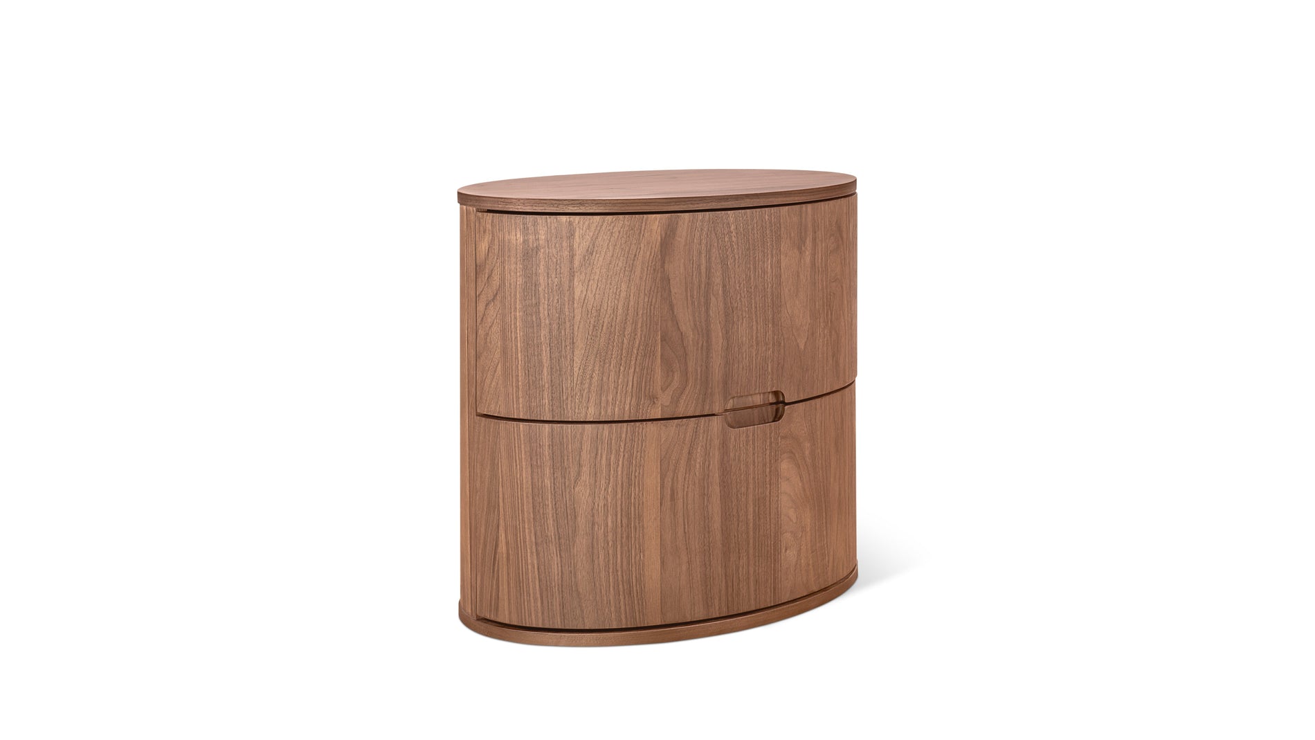 Go Round Nightstand, Tall, Walnut_image