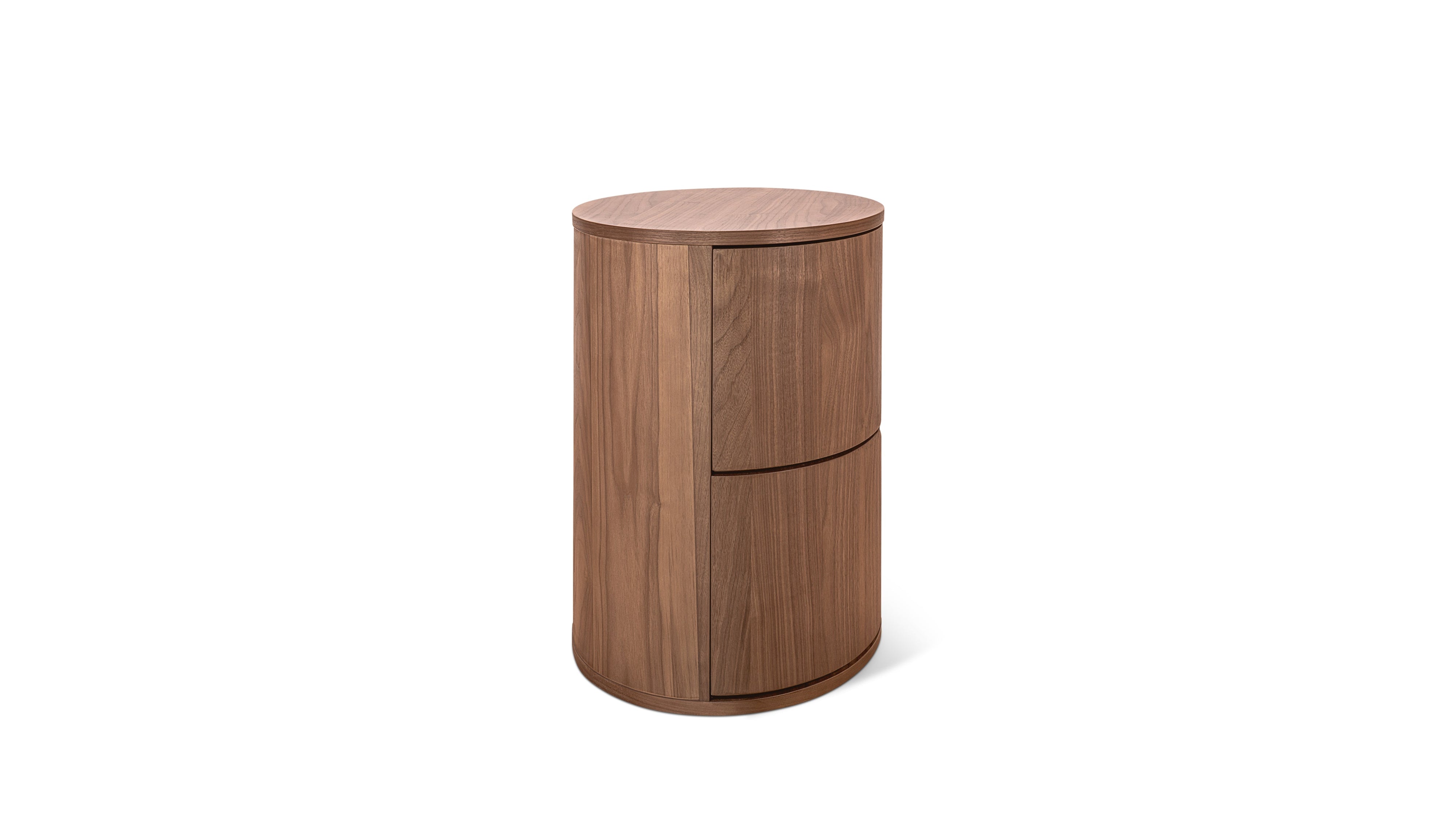 Go Round Nightstand, Tall, Walnut - Image 10