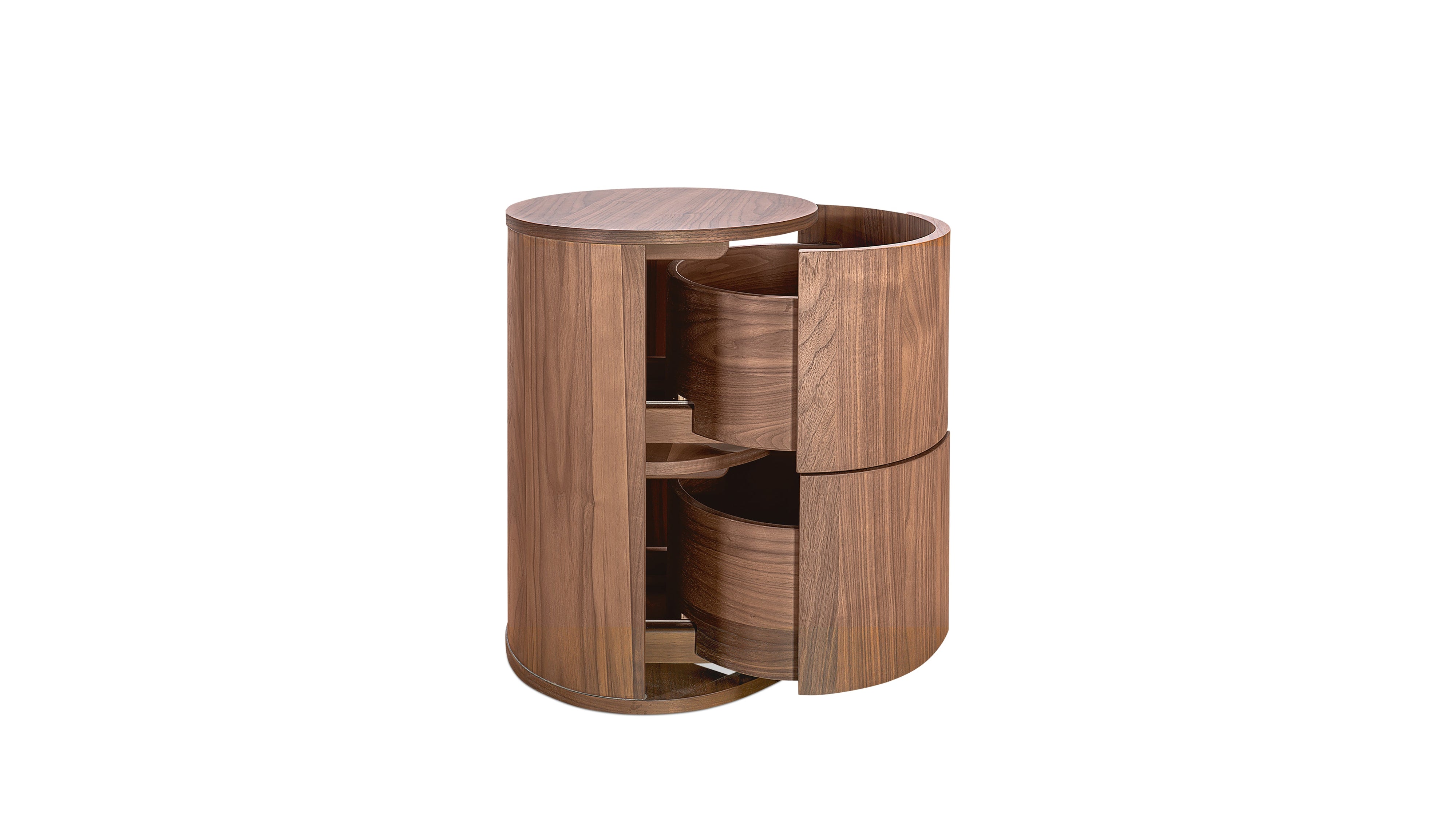 Go Round Nightstand, Tall, Walnut - Image 8