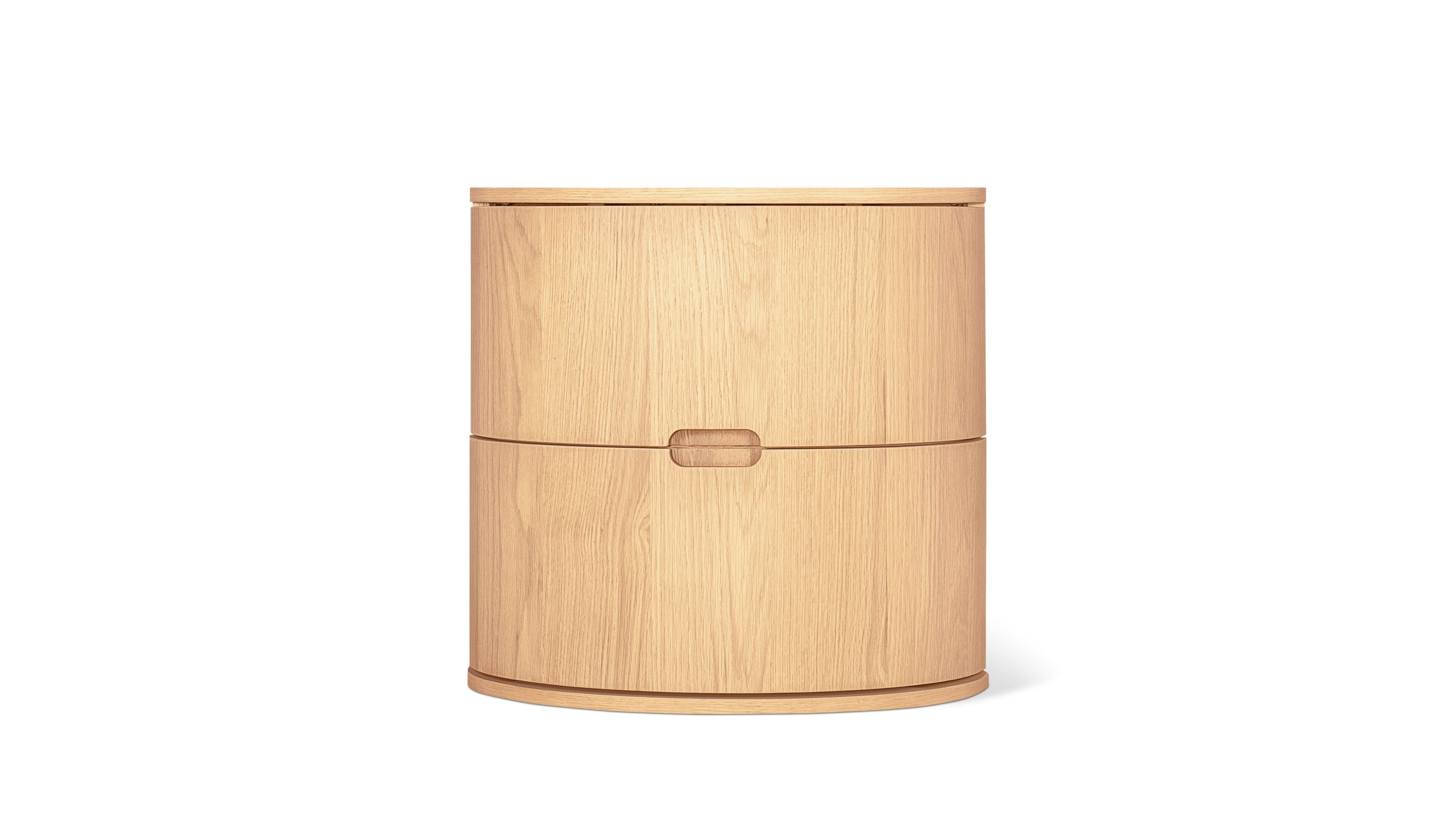 Go Round Nightstand, Tall, White Limed Oak - Image 14