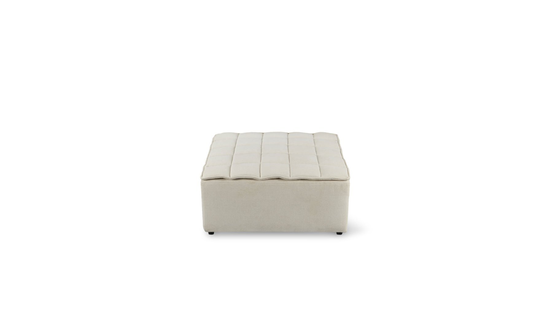 Quilt Ottoman, Fawn - Image 7