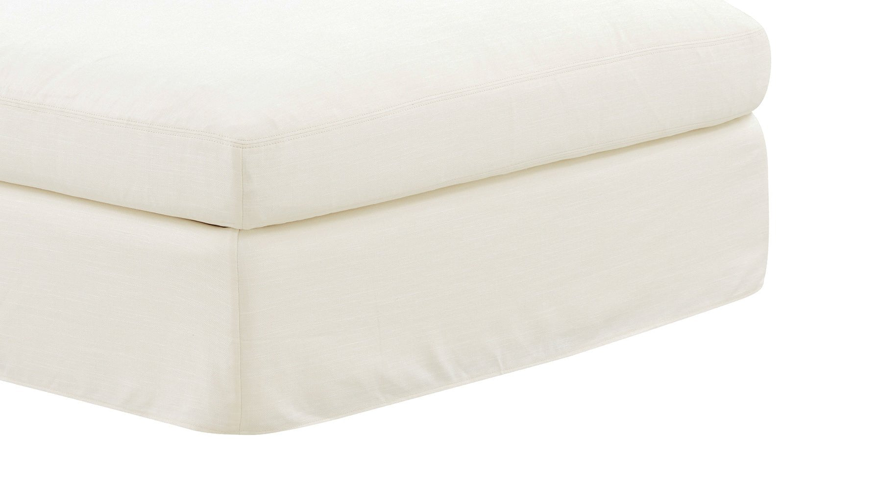 Get Together™ Ottoman, Large, Cream Linen - Image 5