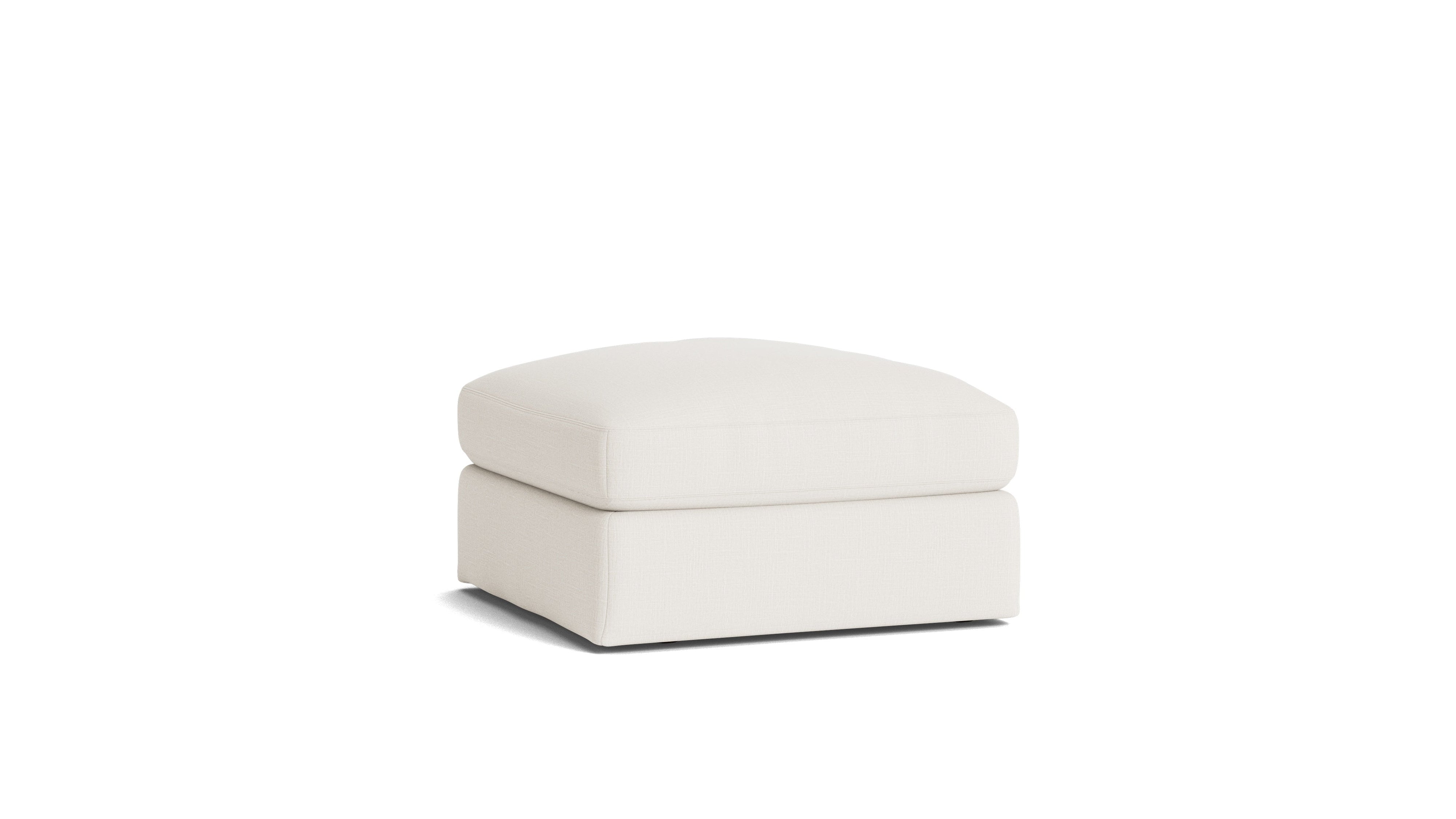 Get Together™ Ottoman, Large, Cream Linen