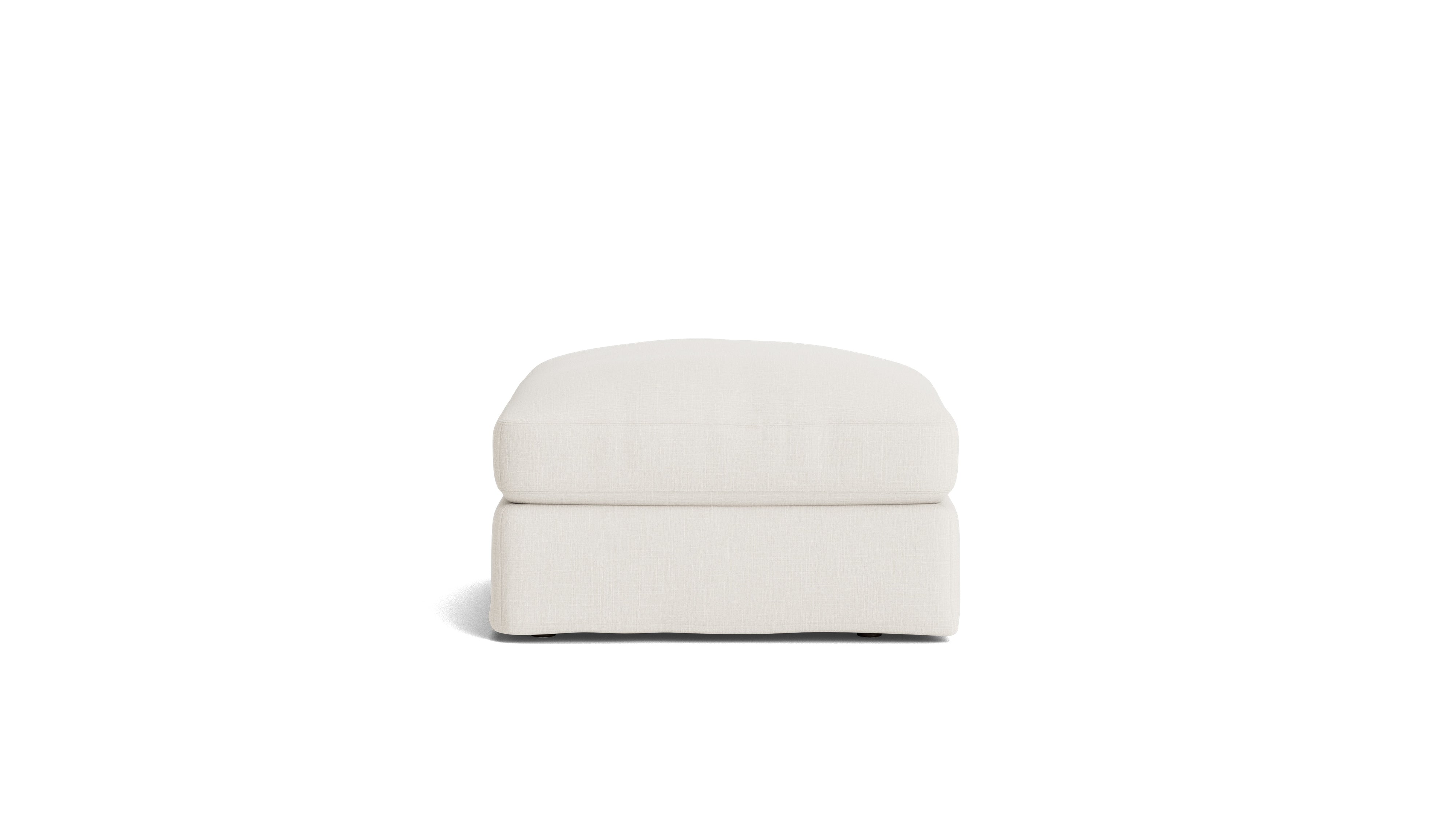 Get Together™ Ottoman, Standard, Cream Linen