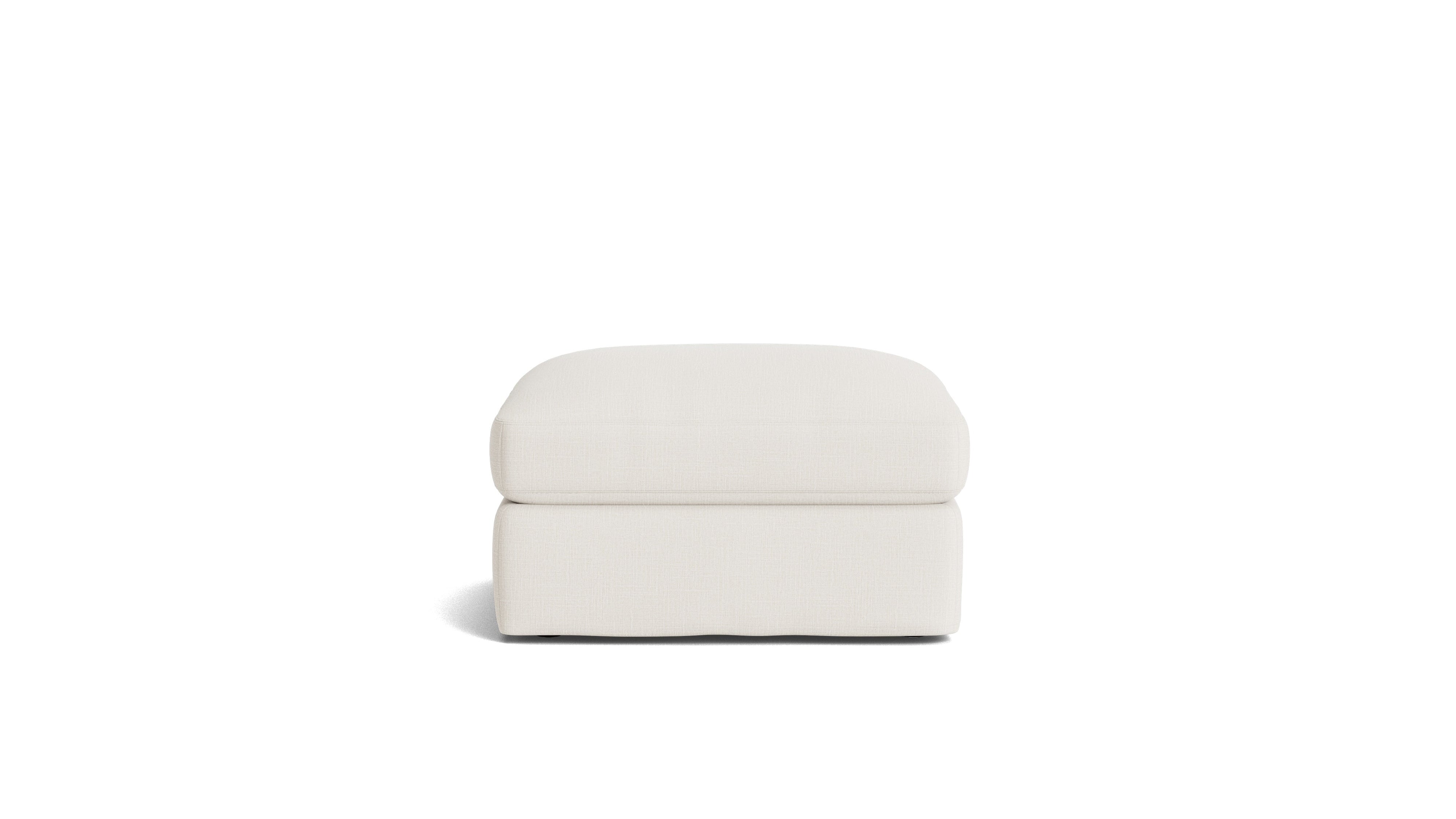 Get Together™ Ottoman, Standard, Cream Linen