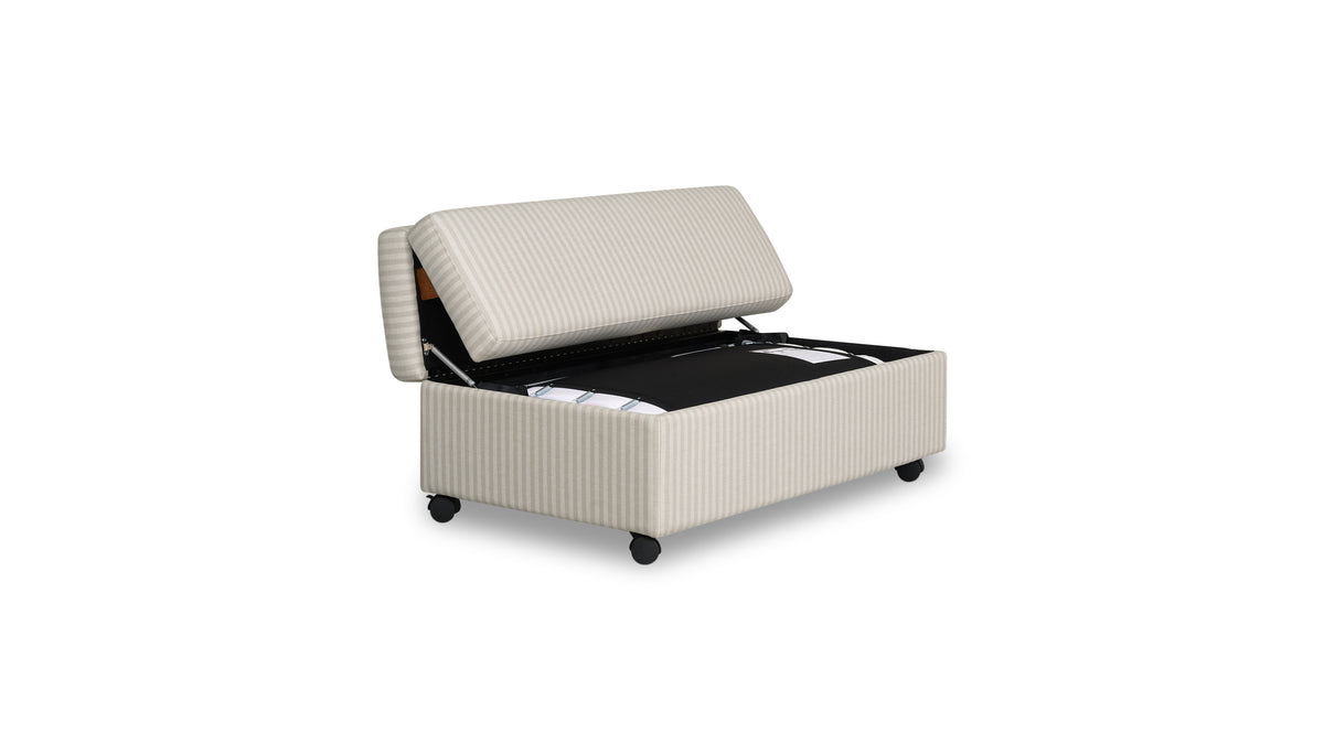 Hide Away Ottoman Sleeper, Newport Stripe