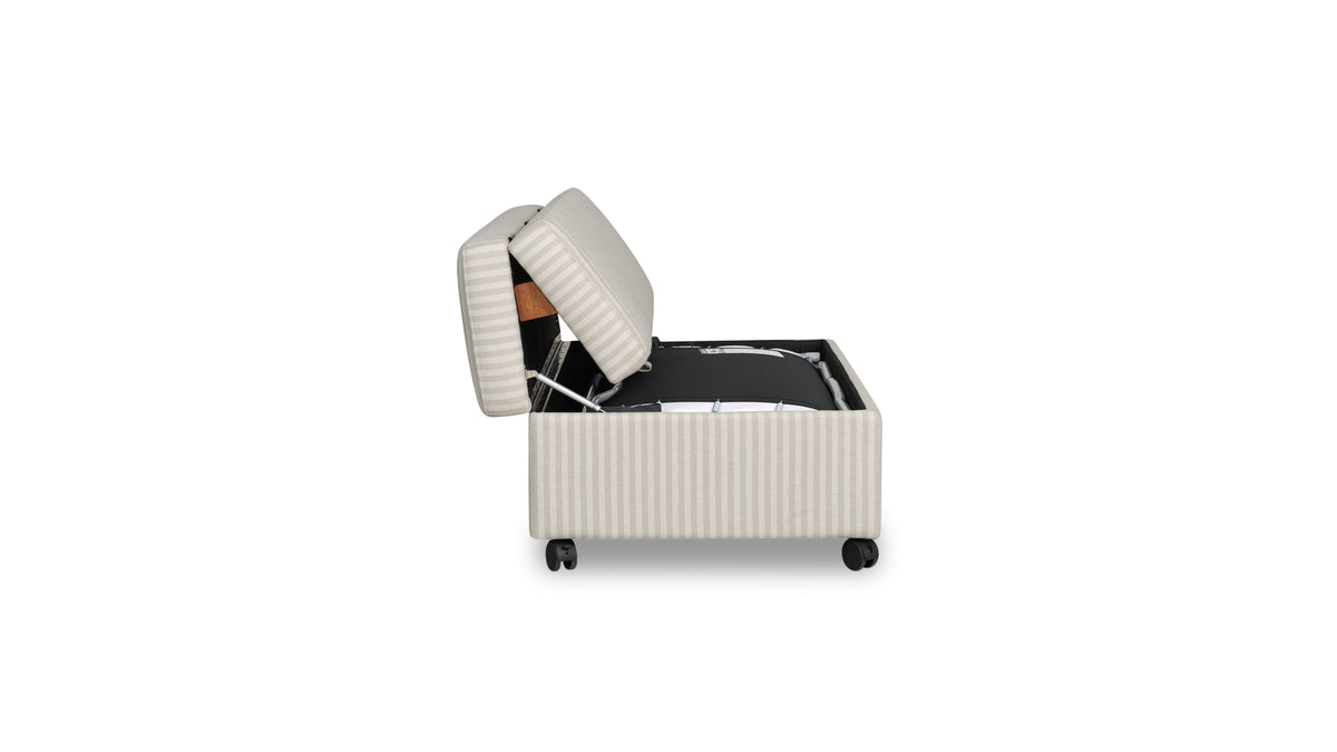 Hide Away Ottoman Sleeper, Newport Stripe